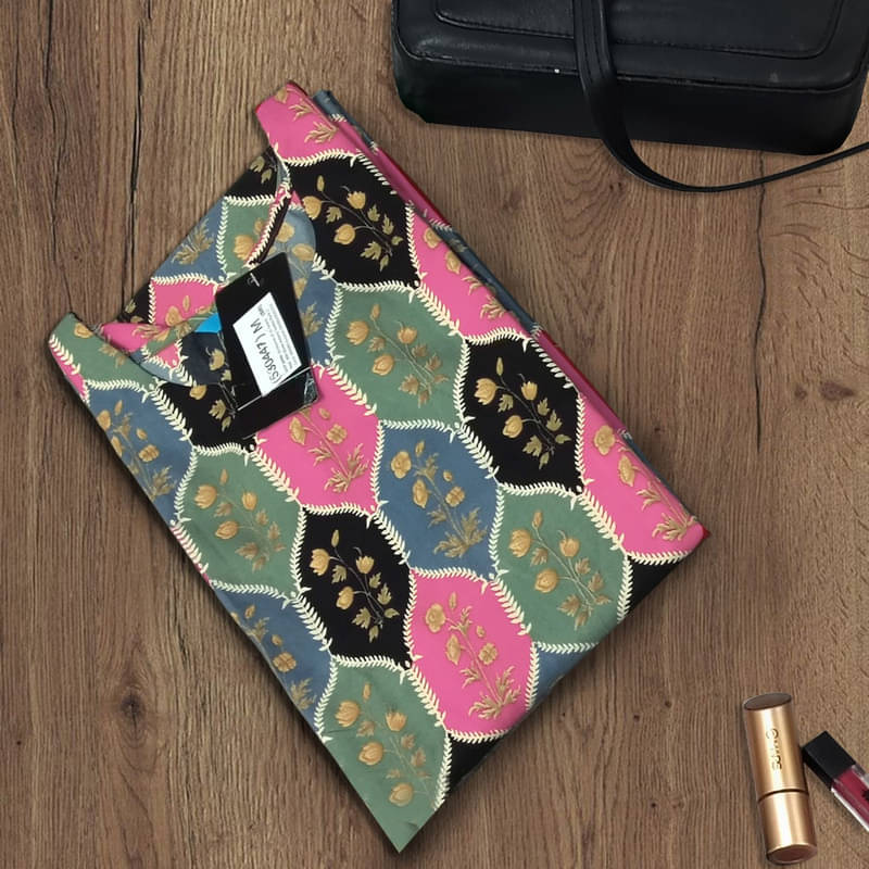 Ethnic Basket Pack of 1 Crepe Printed A-line Women's Kurti - ( Multicolor7 )     			Ethnic Basket Pack of 1 Crepe Printed A-line Women's Kurti - ( Multicolor7 )