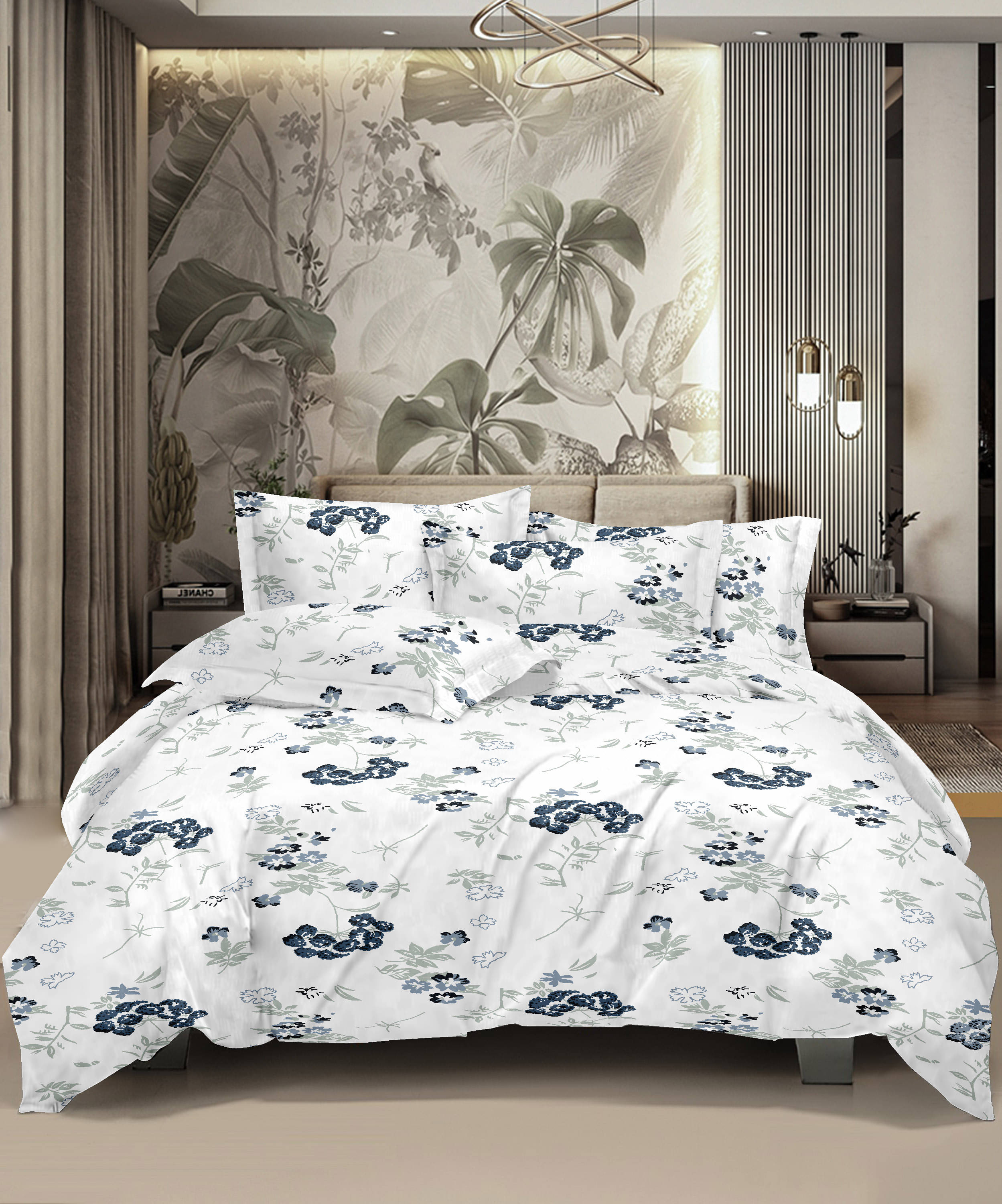     			HONOR YOUR HOME Cotton 1 Double Bedsheet with 2 Pillow Covers ( White )