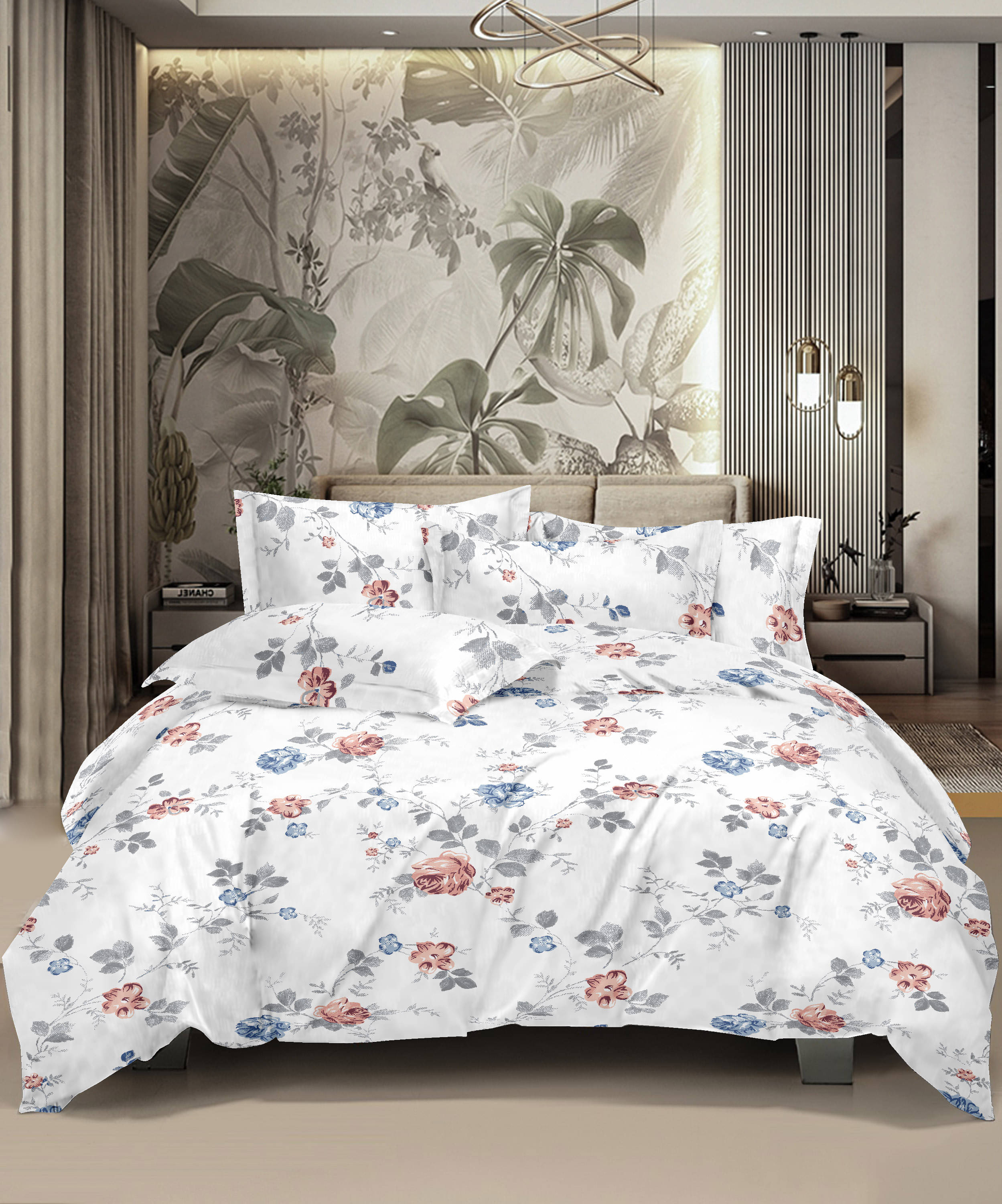     			HONOR YOUR HOME Cotton 1 Double Bedsheet with 2 Pillow Covers ( Off White )
