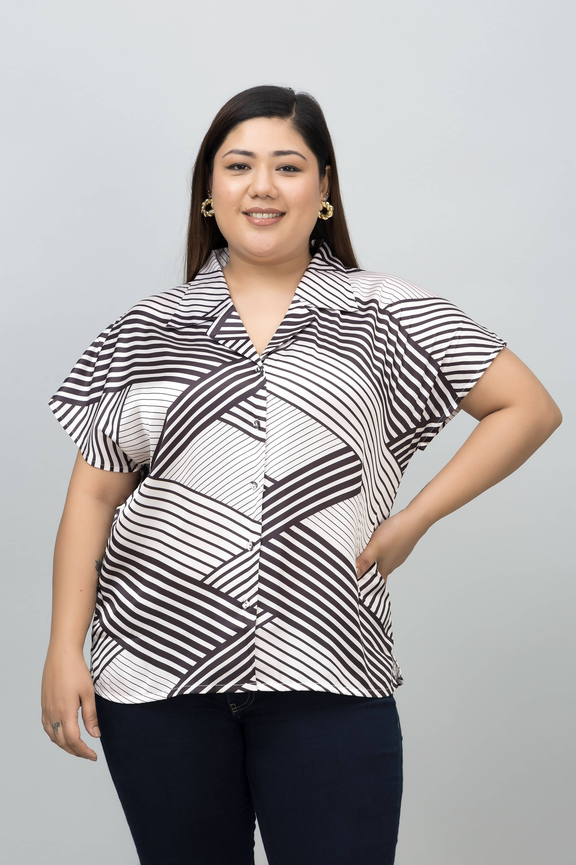 Purys White Satin Women's Shirt Style Top ( Pack of 1 ) Purys White Satin Women's Shirt Style Top ( Pack of 1 )