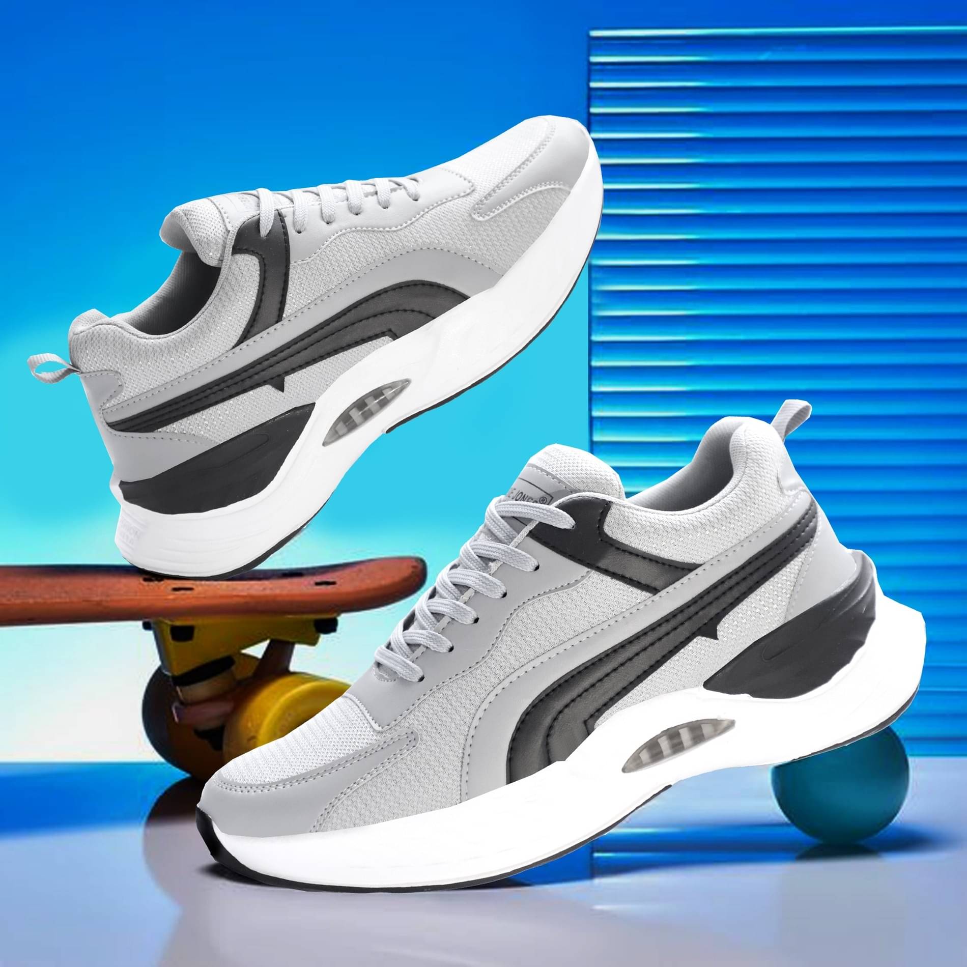 ROBBIE JONES Light Grey Men's Lifestyle Shoes ROBBIE JONES Light Grey Men's Lifestyle Shoes