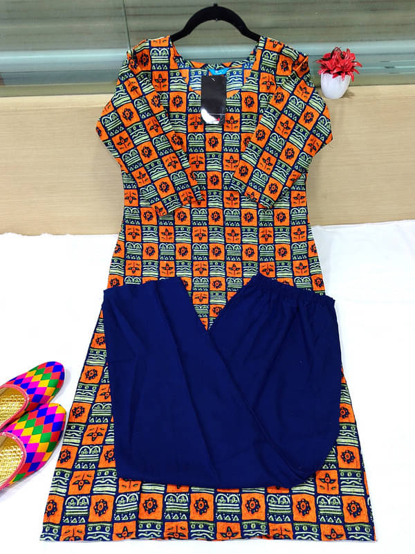Ethnic Basket Pack of 1 Crepe Self Design A-line Women's Kurti - ( Multicolor ) Ethnic Basket Pack of 1 Crepe Self Design A-line Women's Kurti - ( Multicolor )