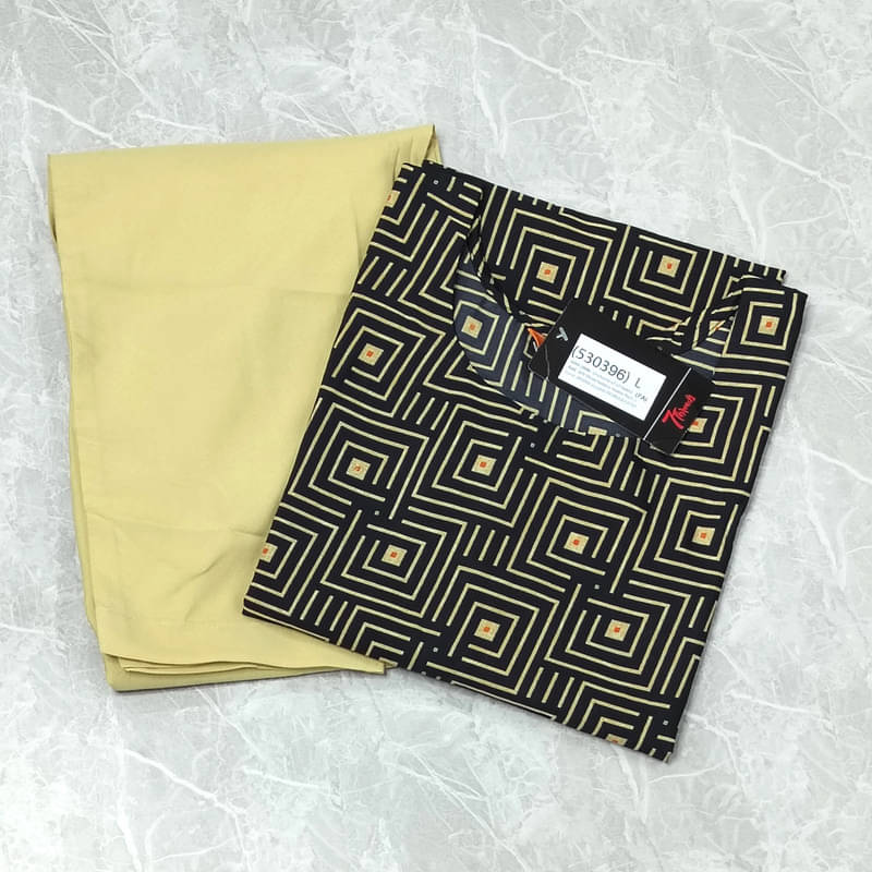     			Ethnic Basket Pack of 1 Crepe Self Design A-line Women's Kurti - ( Black )