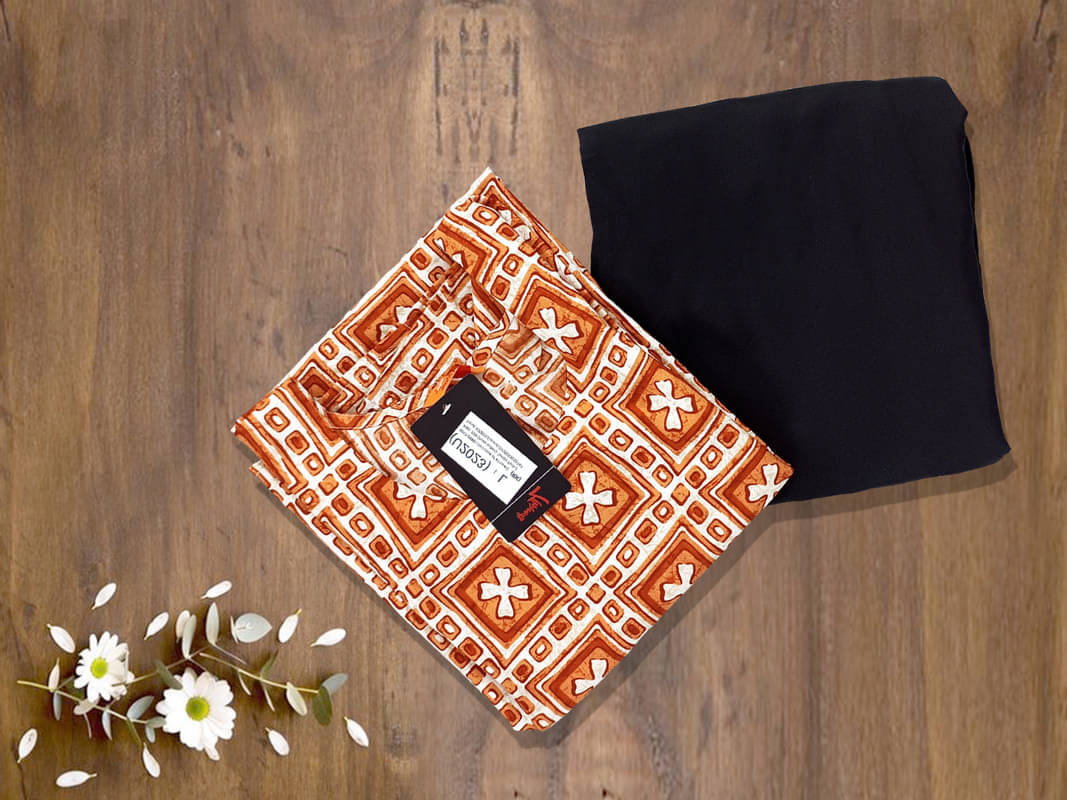 Ethnic Basket Pack of 1 Crepe Self Design A-line Women's Kurti - ( Orange )     			Ethnic Basket Pack of 1 Crepe Self Design A-line Women's Kurti - ( Orange )