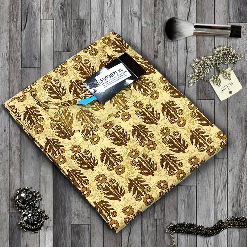 Ethnic Basket Pack of 1 Crepe Printed A-line Women's Kurti - ( Gold )     			Ethnic Basket Pack of 1 Crepe Printed A-line Women's Kurti - ( Gold )