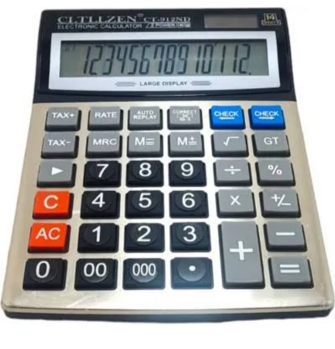 2730F- FLIPCLIPS CT-912ND Premium Quality Big Display/Big Button 14 Digit Big Size Calculator 2730F- FLIPCLIPS CT-912ND Premium Quality Big Display/Big Button 14 Digit Big Size Calculator