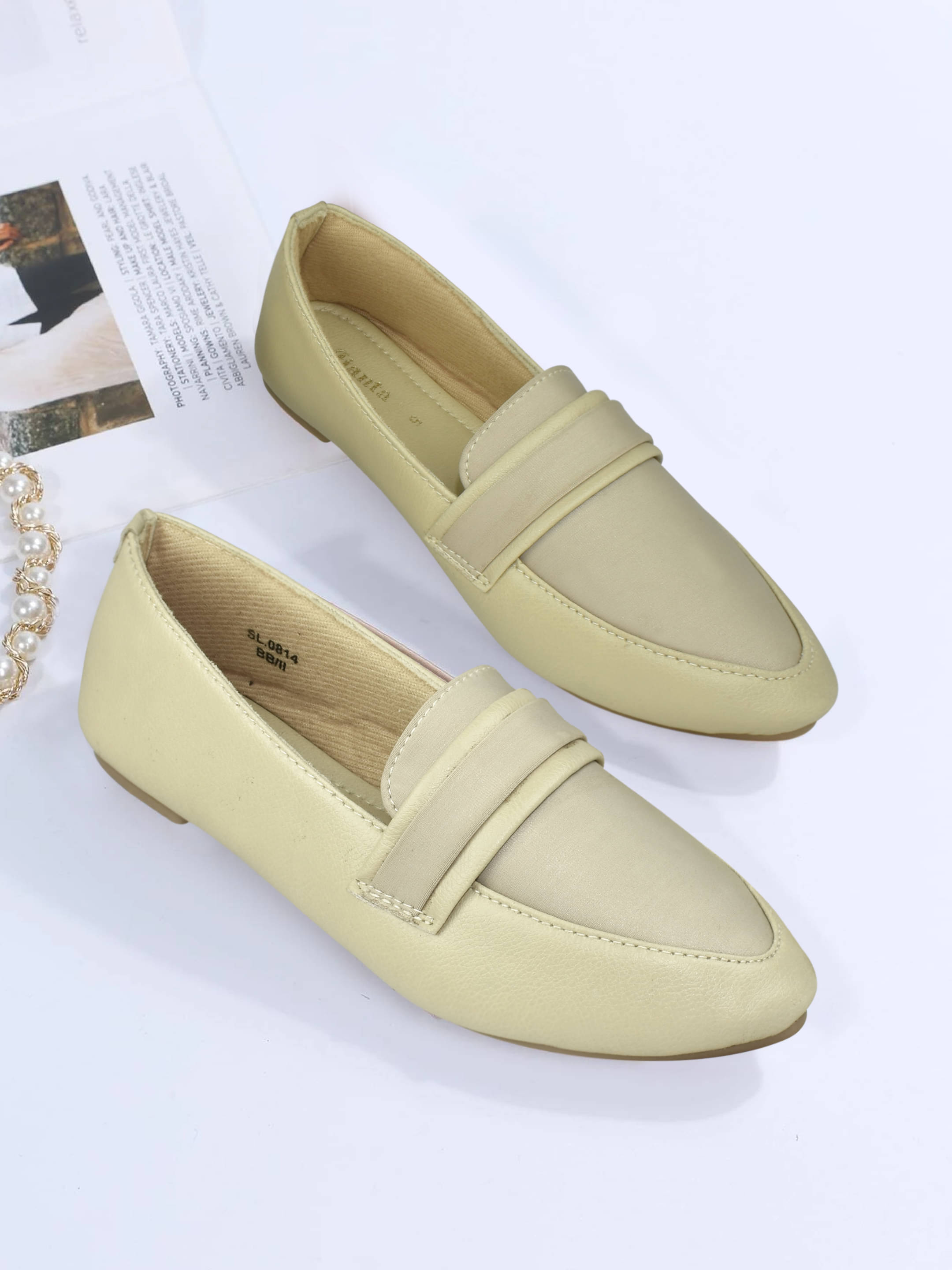 Ajanta Beige Women's Formal Ballerinas Ajanta Beige Women's Formal Ballerinas