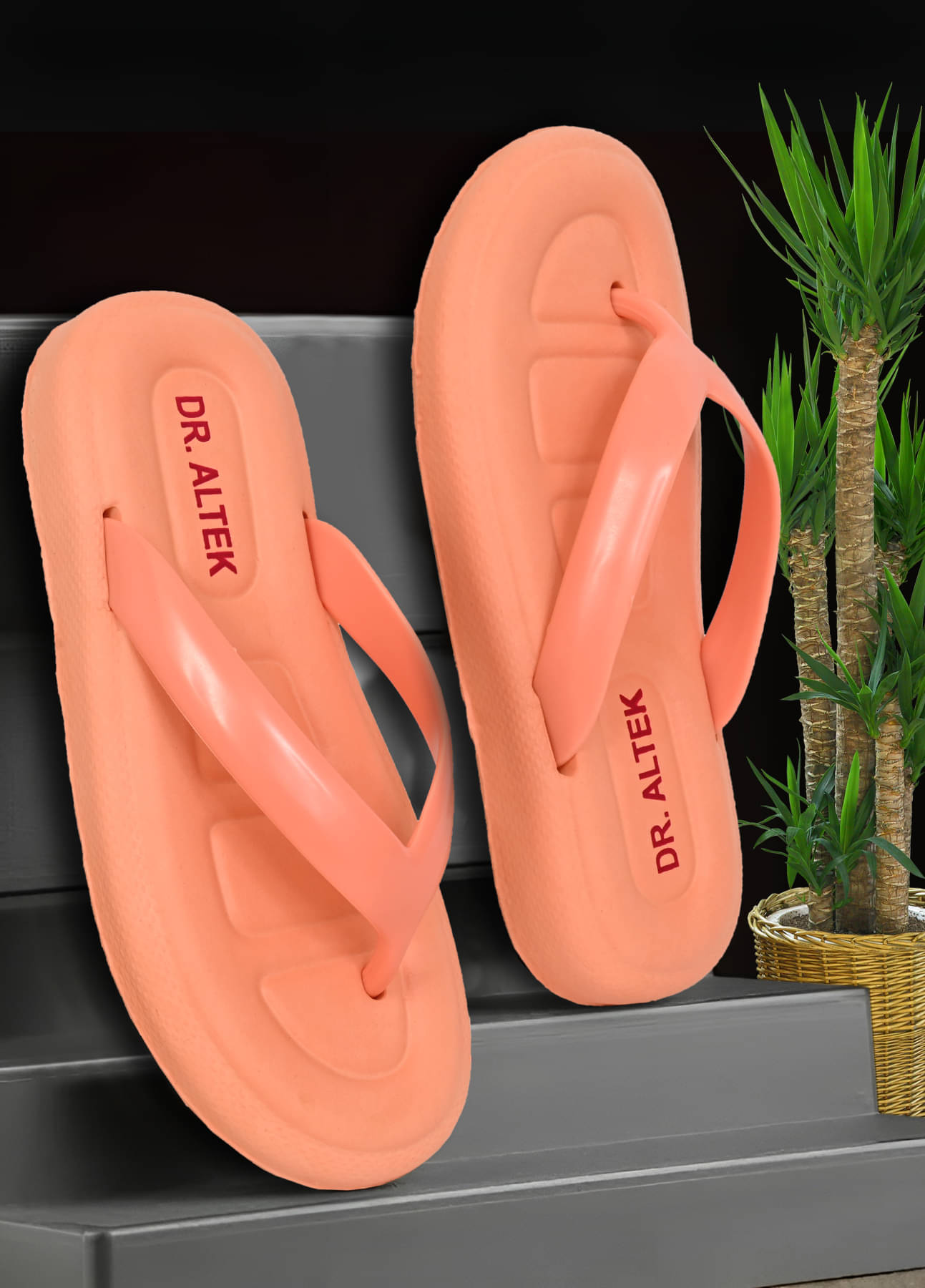     			Altek Orange Women's Daily Slipper