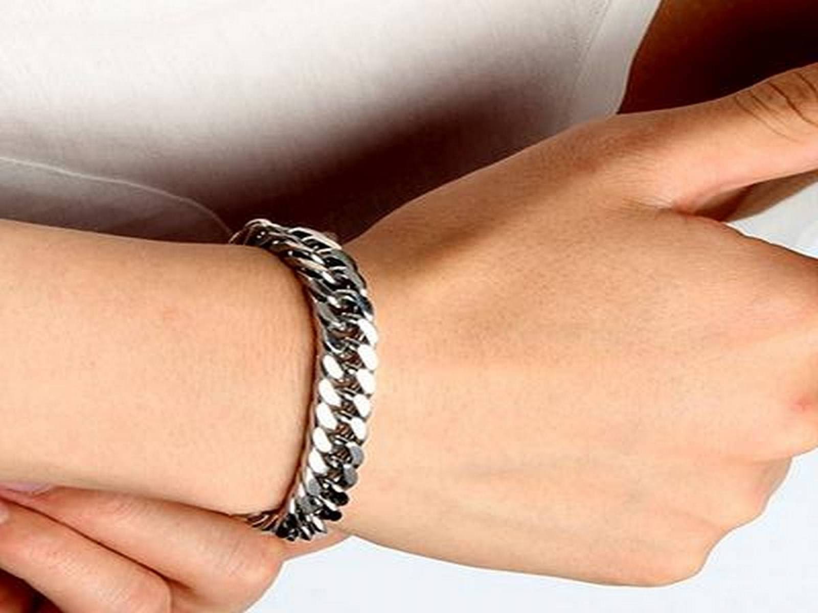    			Beauden Silver Bracelet ( Pack of 2 )