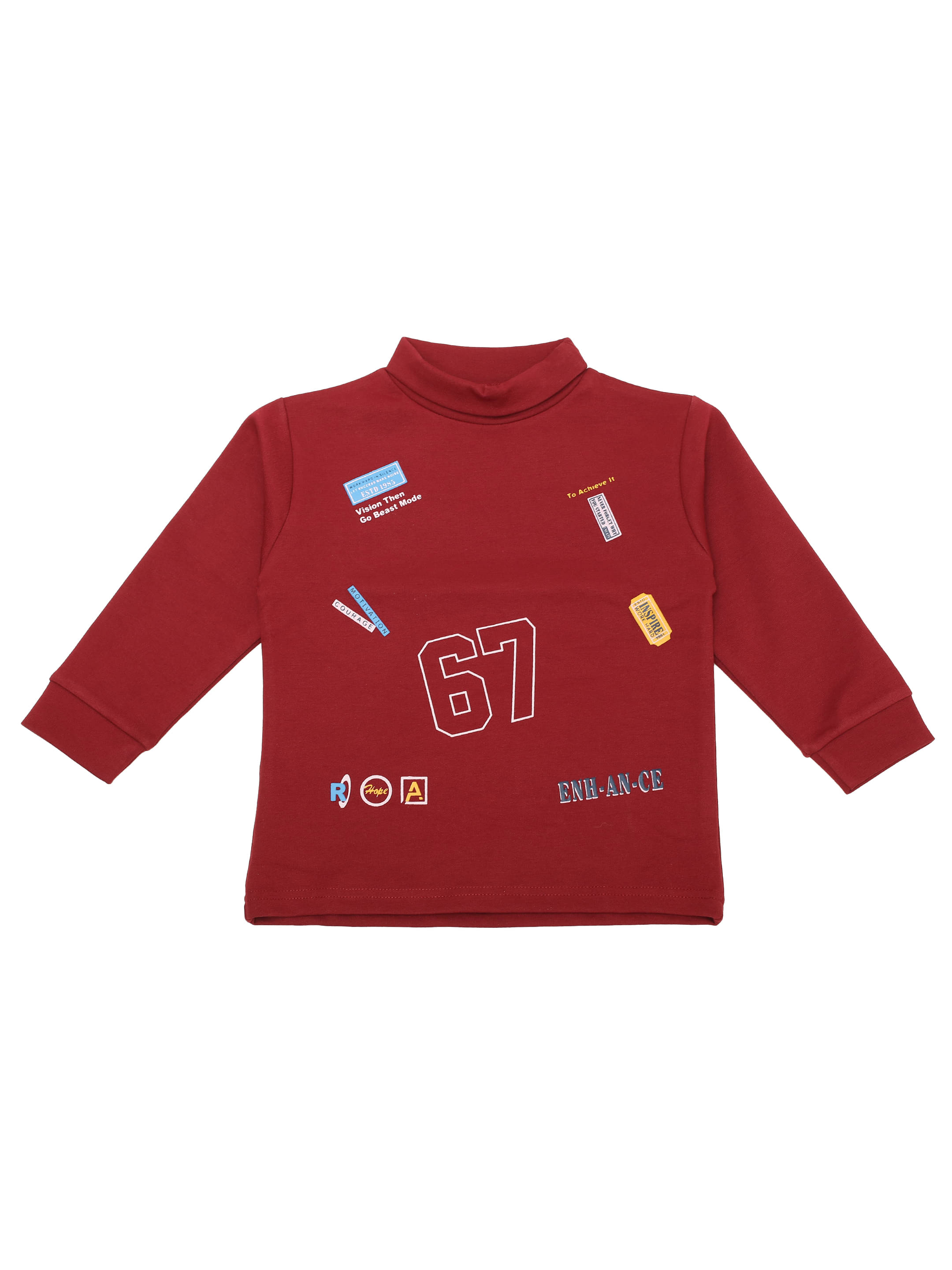     			CUTOPIES Pack of 3 Boys Cotton T-Shirt ( Maroon )