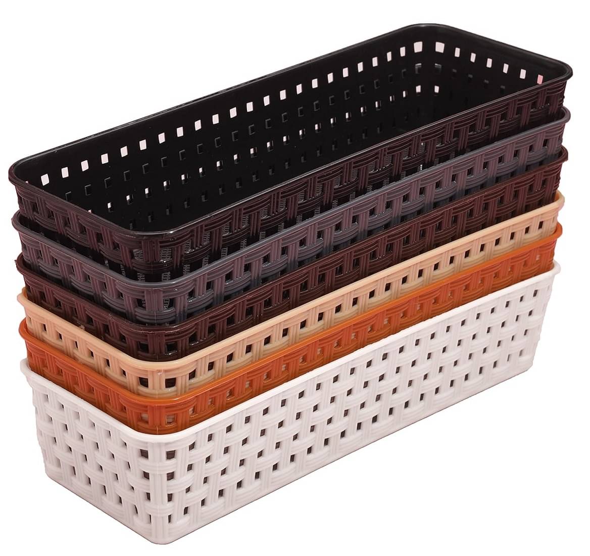     			Dinely Plastic Multicolor Multi-Purpose Container ( Set of 6 )