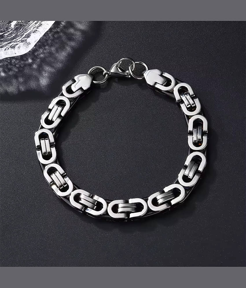 FASHION FRILL Silver Bracelet ( Pack of 1 ) - Bangles & Bracelets | Buy online on ZillyBuy