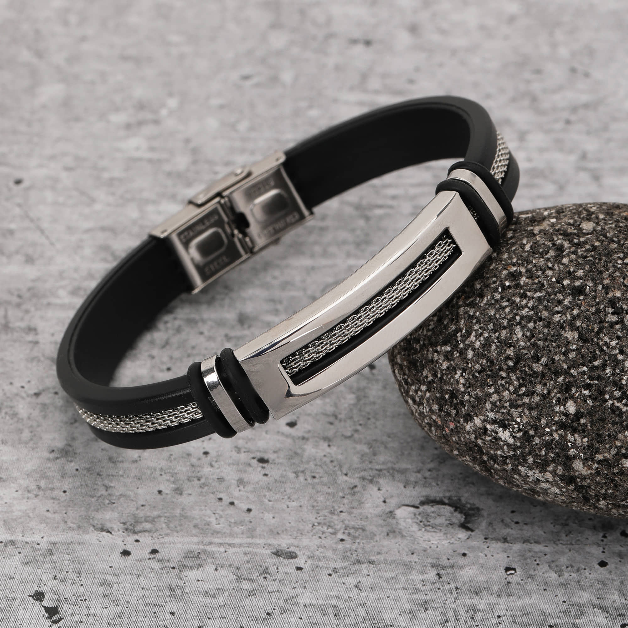 FASHION FRILL Silver Bracelet ( Pack of 1 ) - Bangles & Bracelets | Buy online on ZillyBuy