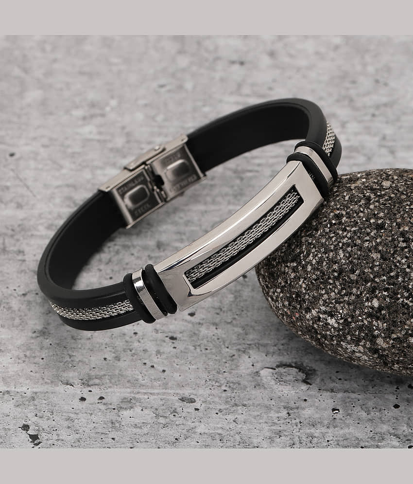 FASHION FRILL Silver Bracelet ( Pack of 1 ) - Bangles & Bracelets | Buy online on ZillyBuy