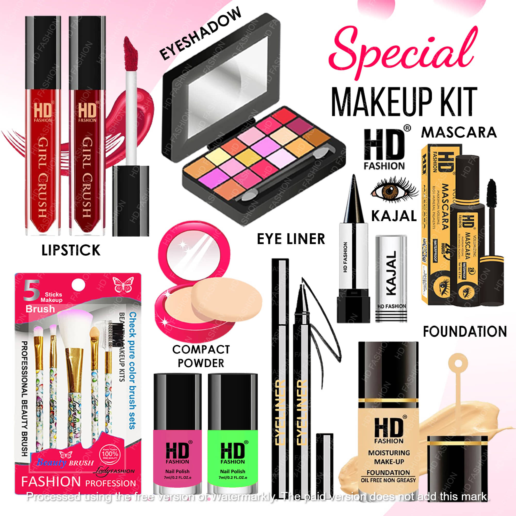 HD fashion Makeup Kit ( 15 )