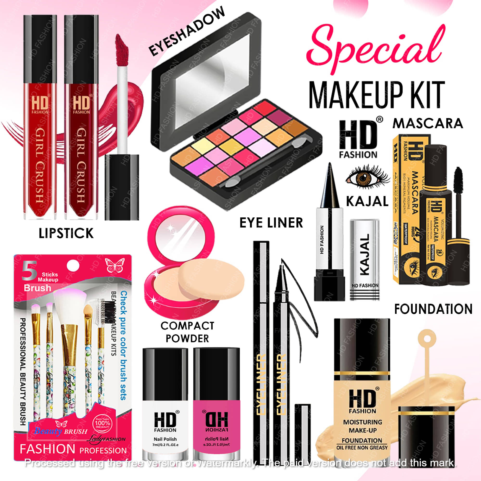 HD fashion Makeup Kit ( 15 )