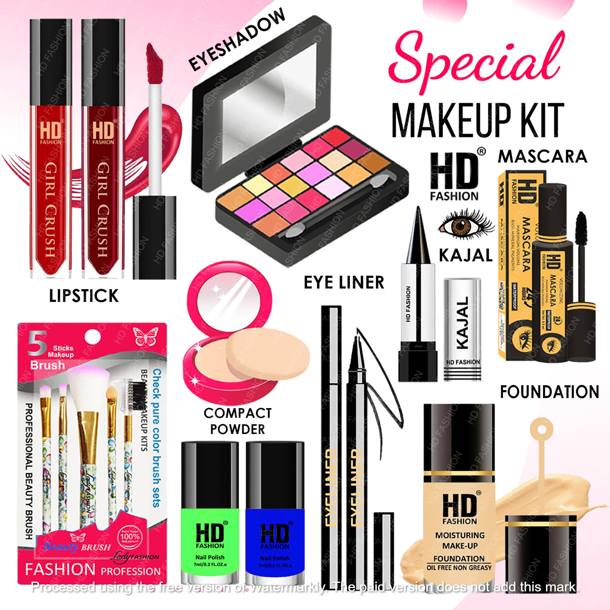 HD fashion Makeup Kit ( 15 )
