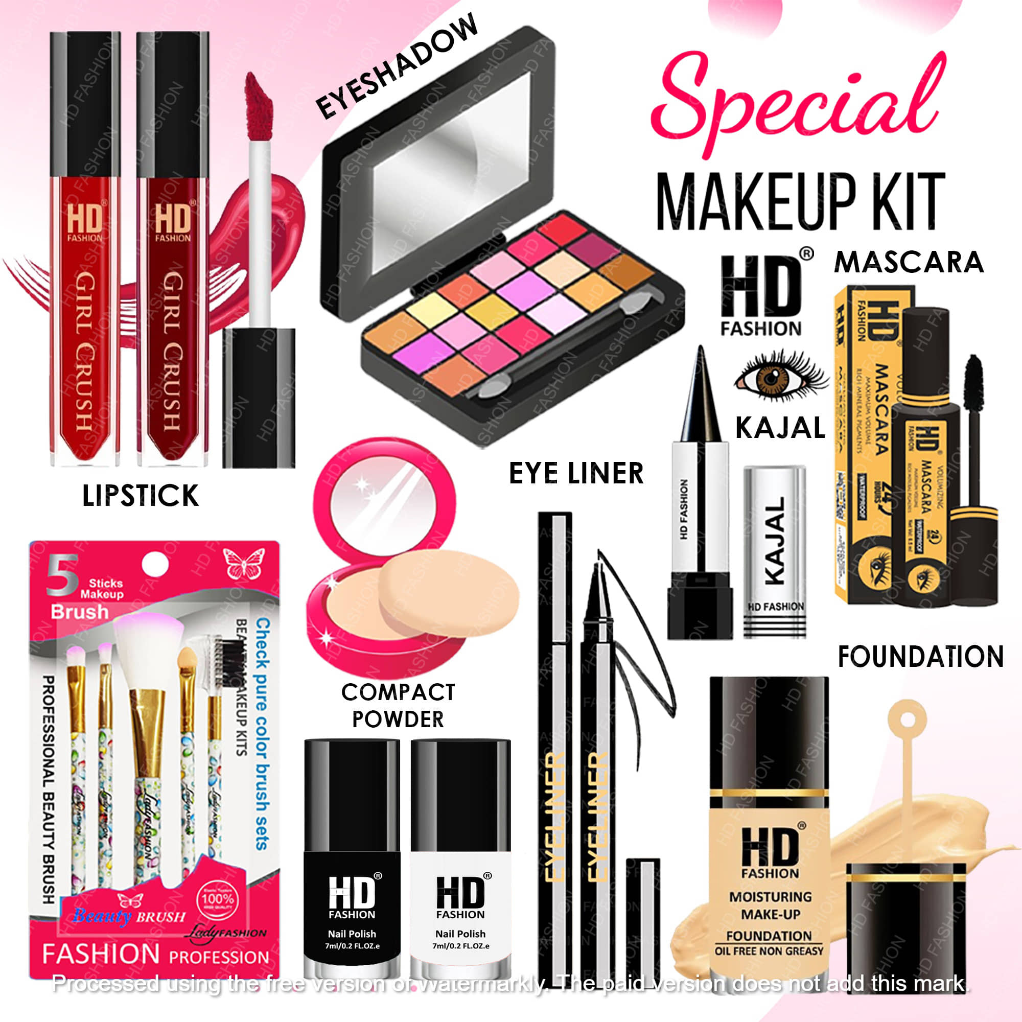 HD fashion Makeup Kit ( 15 )