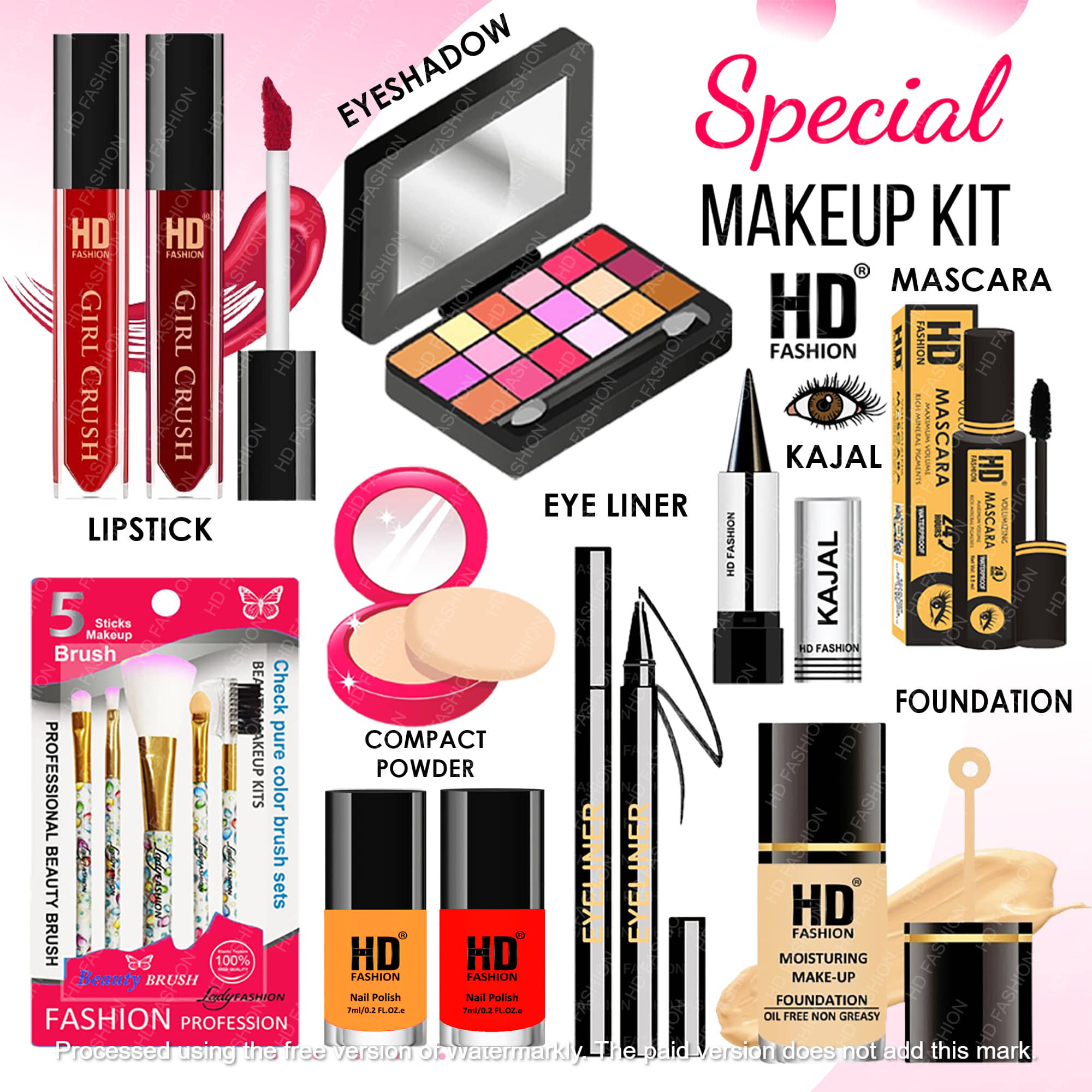 HD fashion Makeup Kit ( 15 )