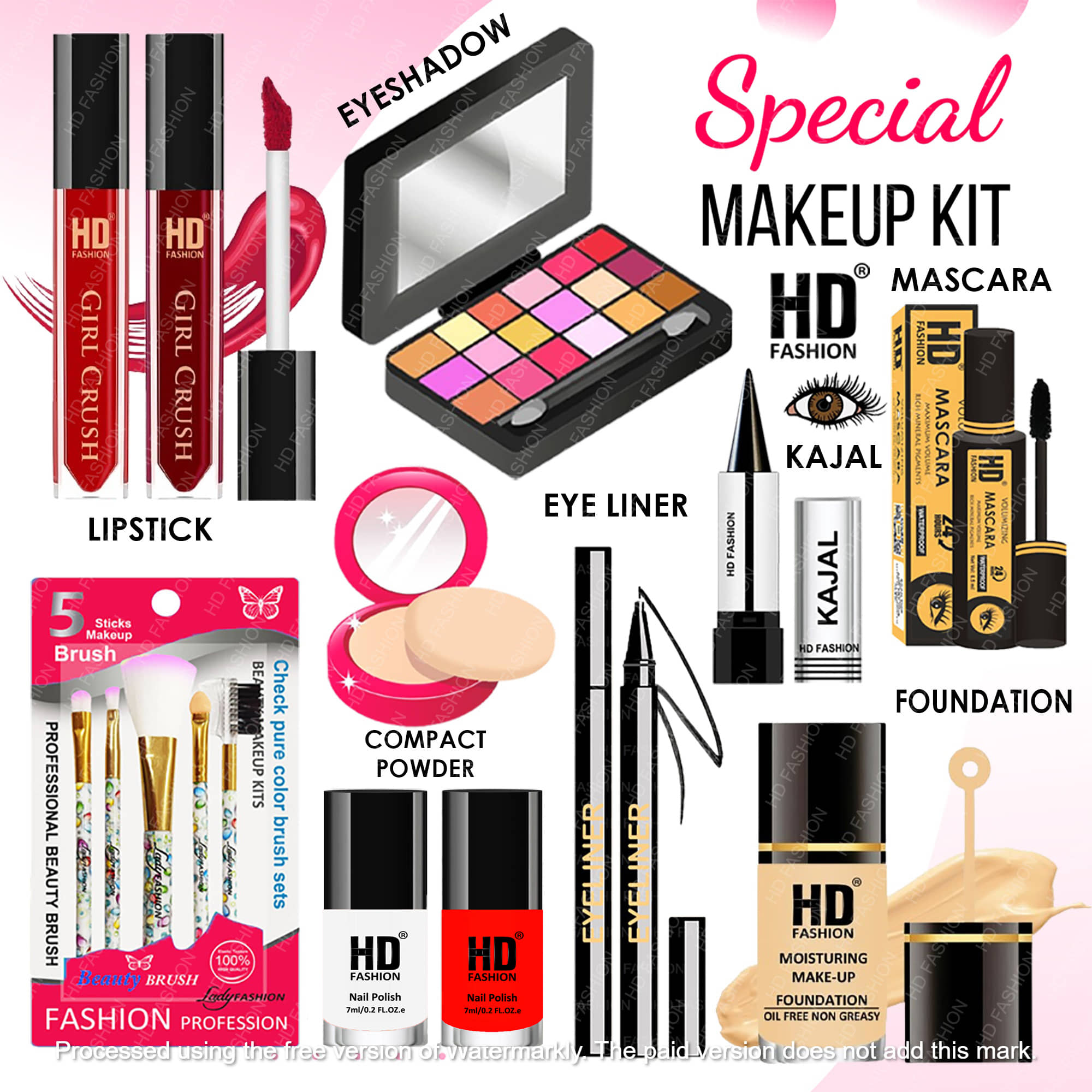 HD fashion Makeup Kit ( 15 )