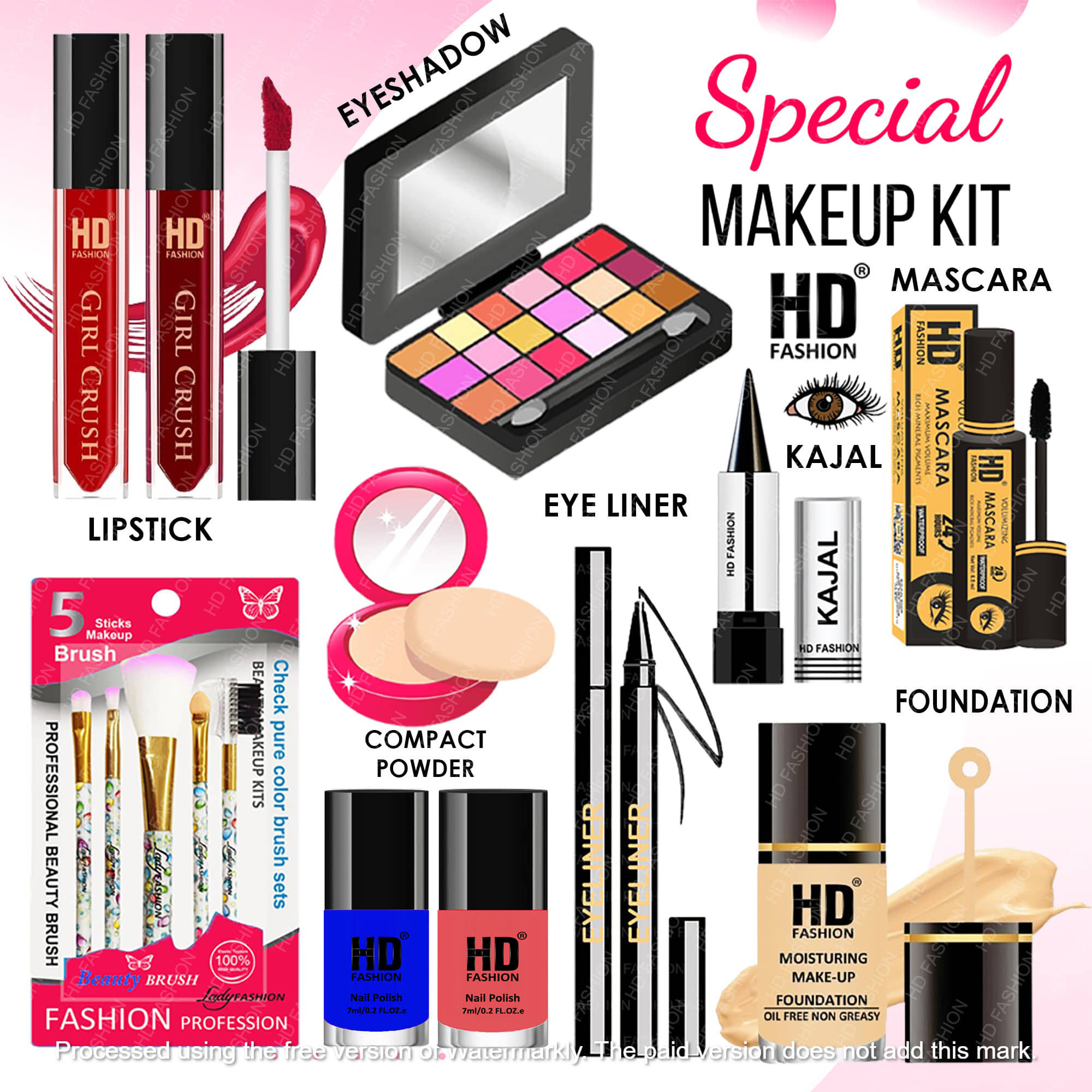 HD fashion Makeup Kit ( 15 )