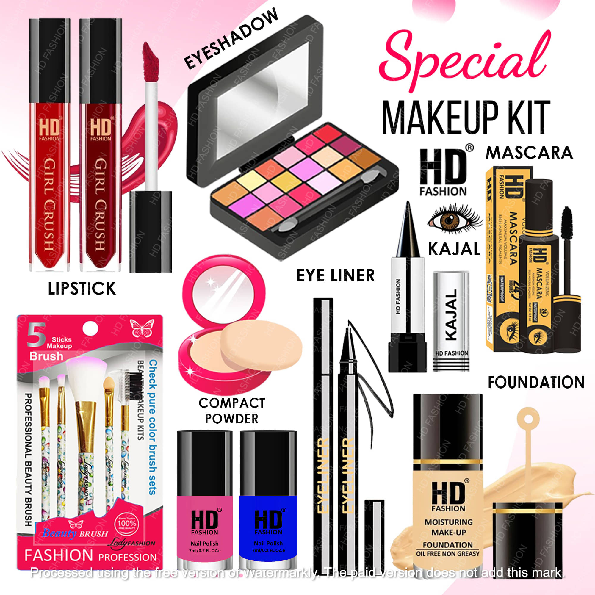HD fashion Makeup Kit ( 15 )
