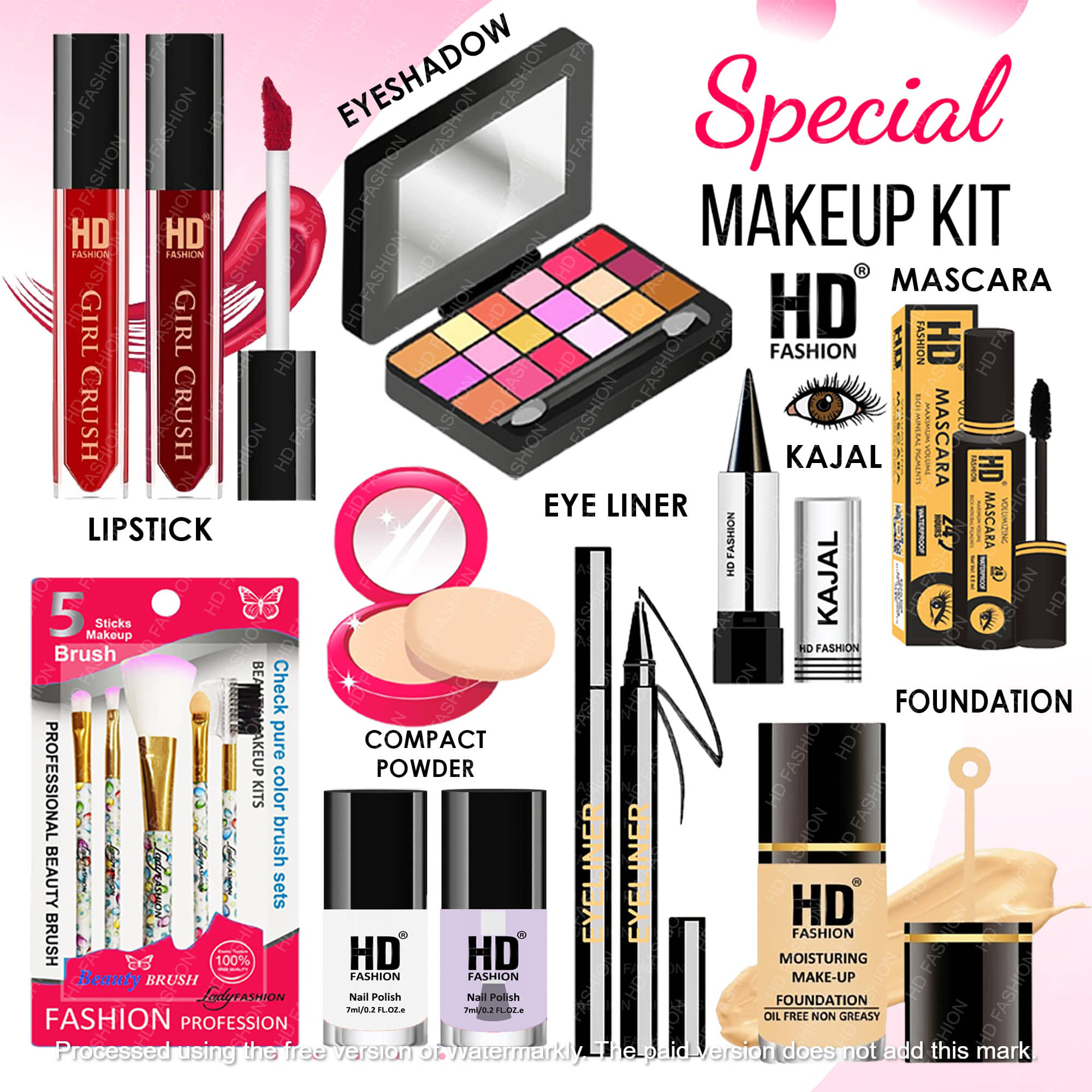 HD fashion Makeup Kit ( 15 )