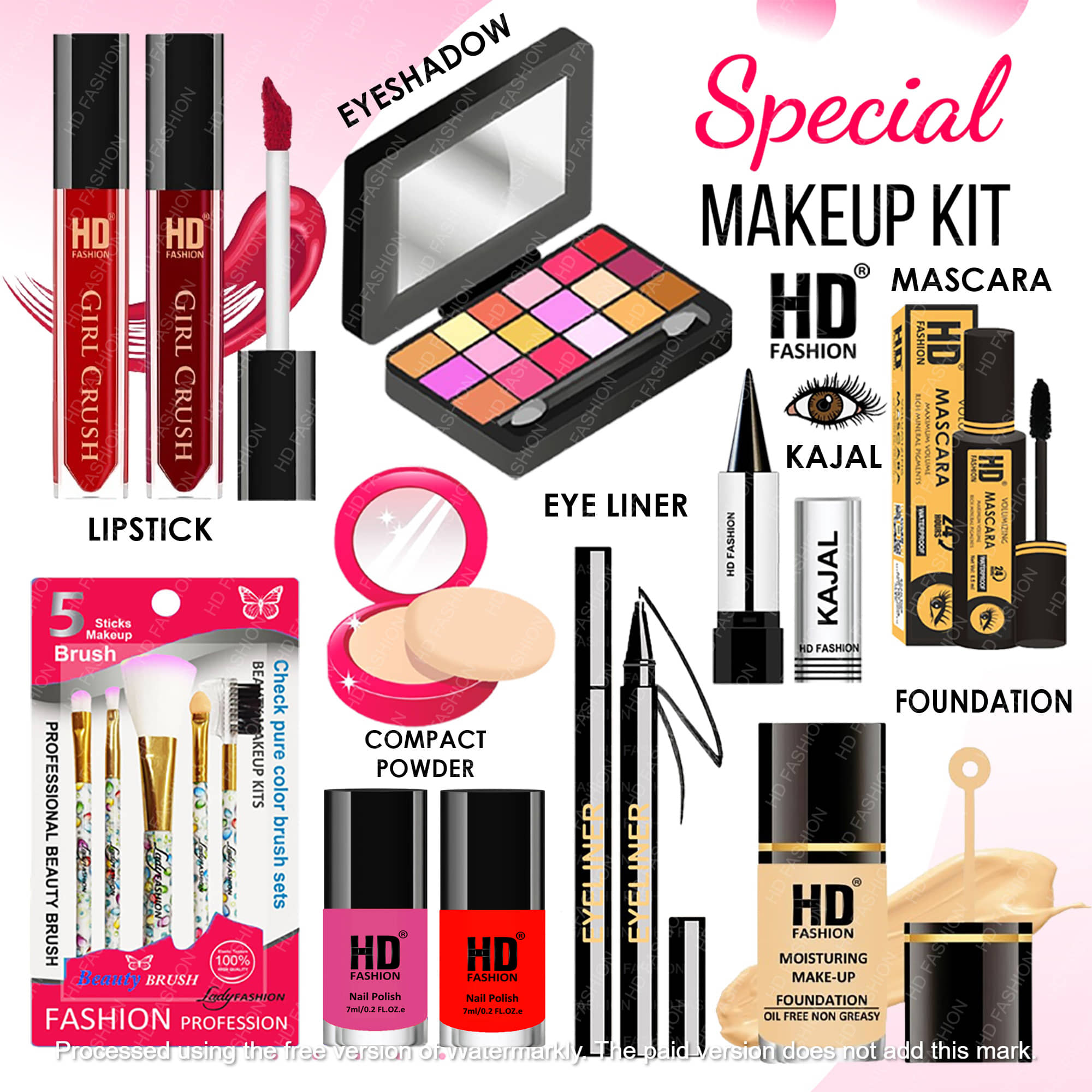 HD fashion Makeup Kit ( 15 )