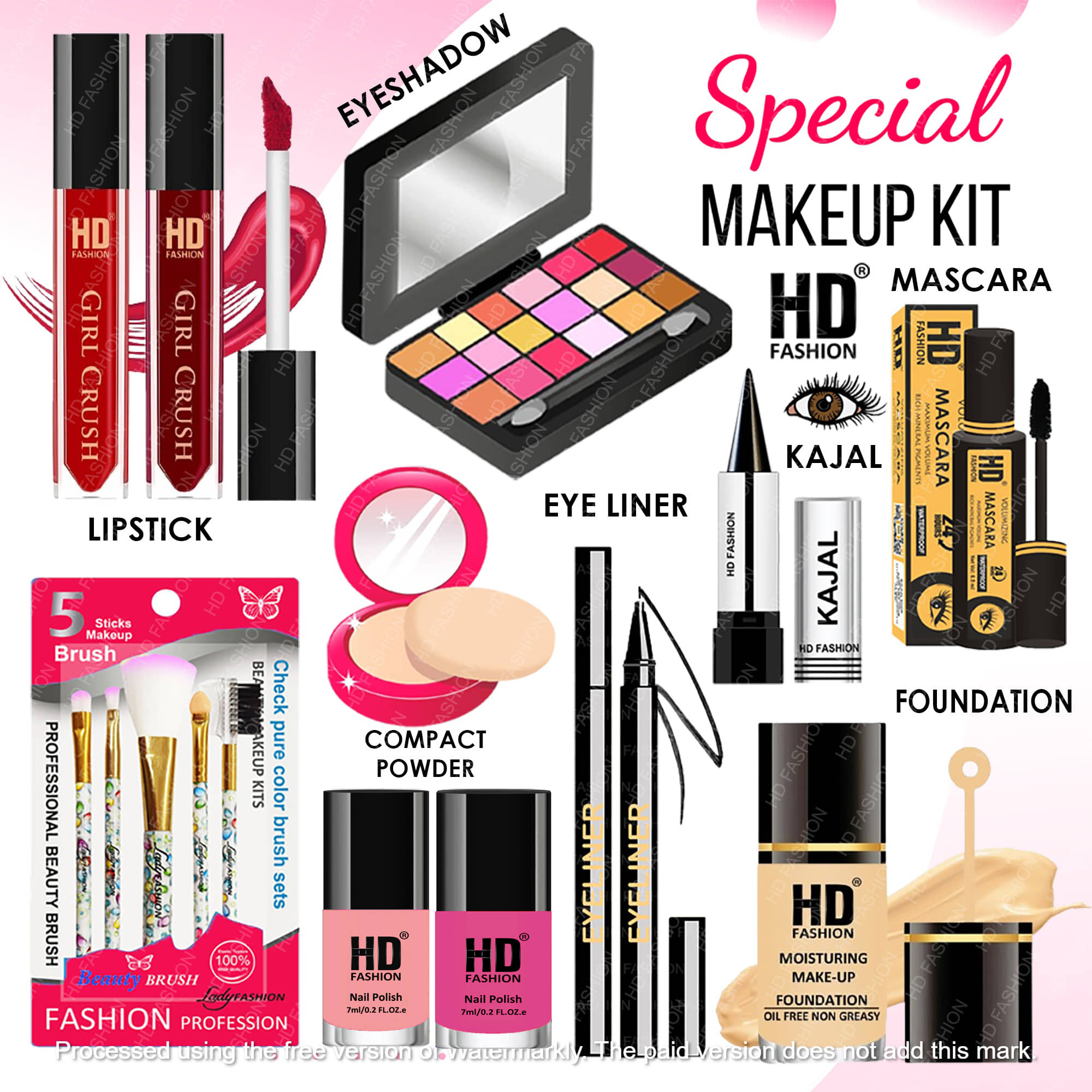 HD fashion Makeup Kit ( 15 )