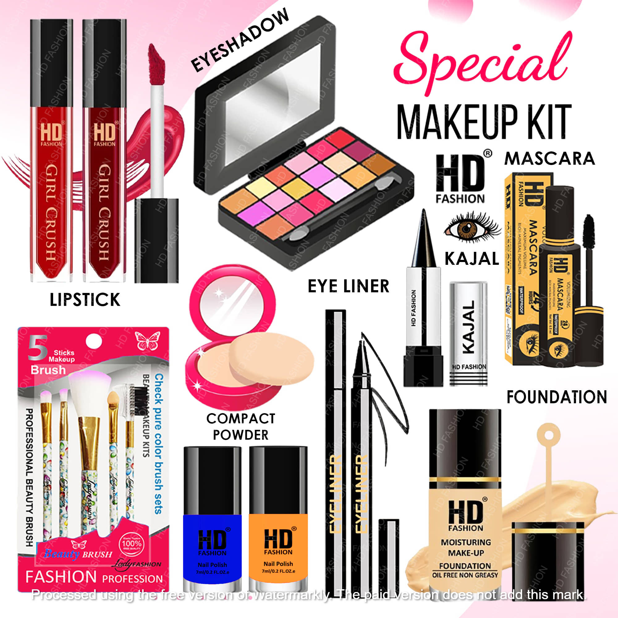 HD fashion Makeup Kit ( 15 )