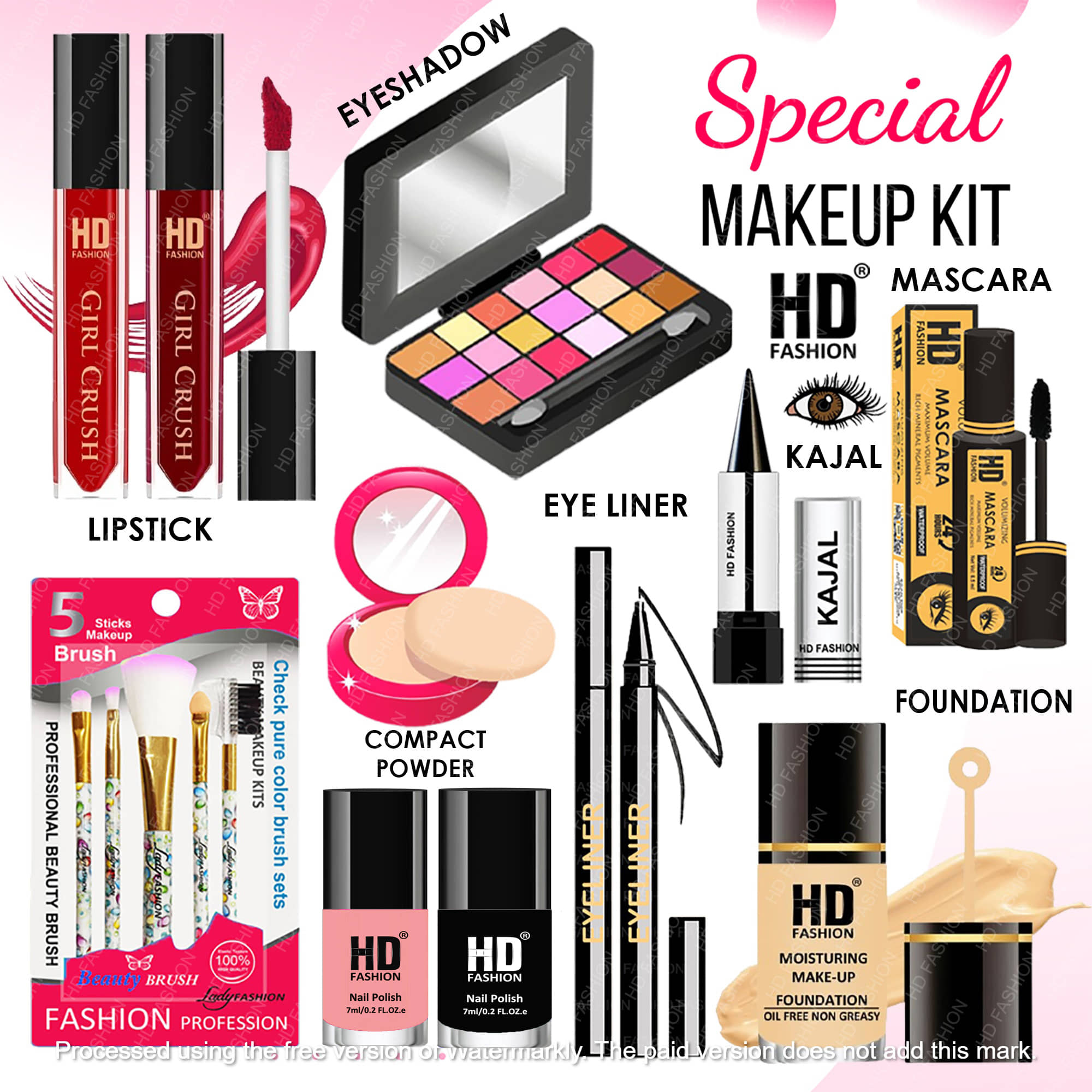 HD fashion Makeup Kit ( 15 )