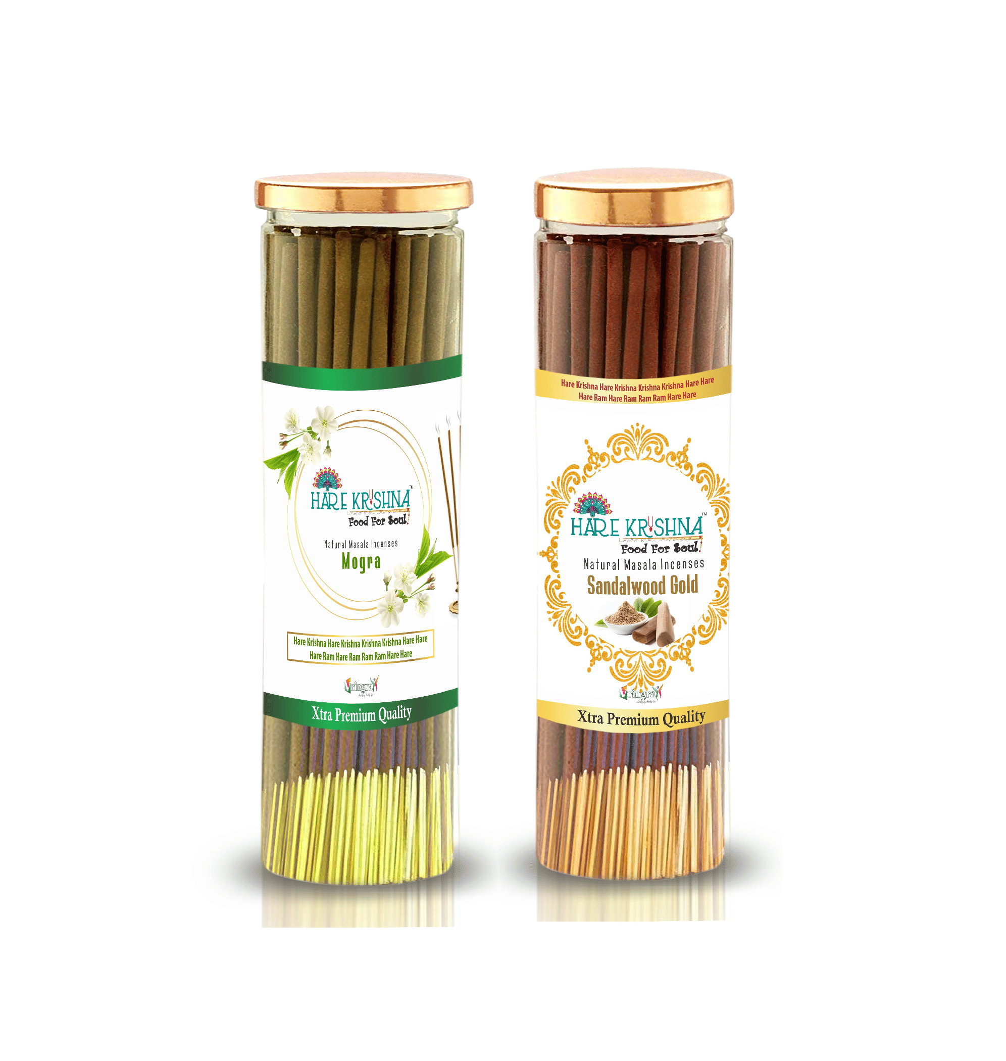     			Hare Krishna Incense Stick Chandan,Mogra 200 gm ( Pack of 1 )