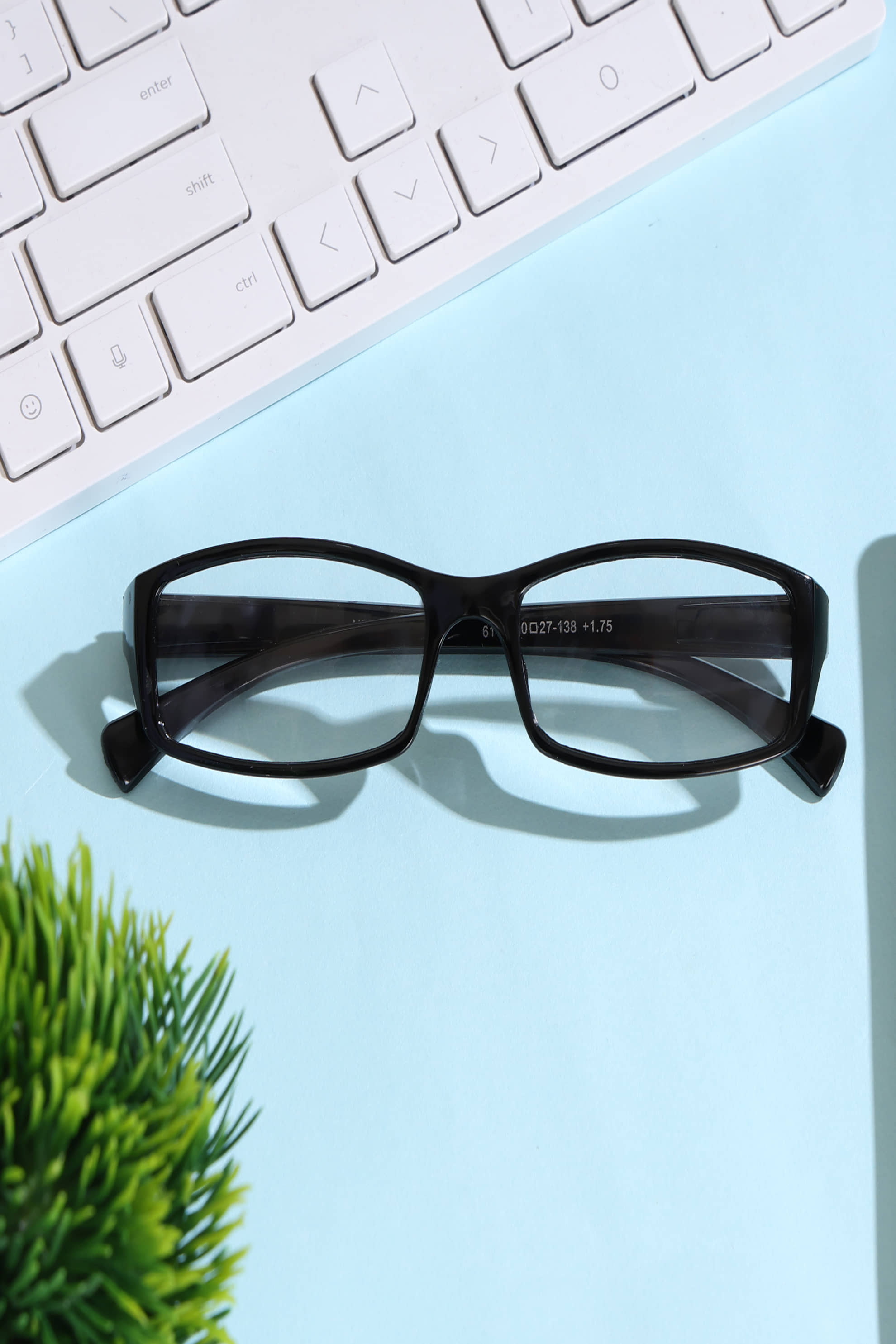 Hexxa Rectangle Full Rim Reading Glasses
