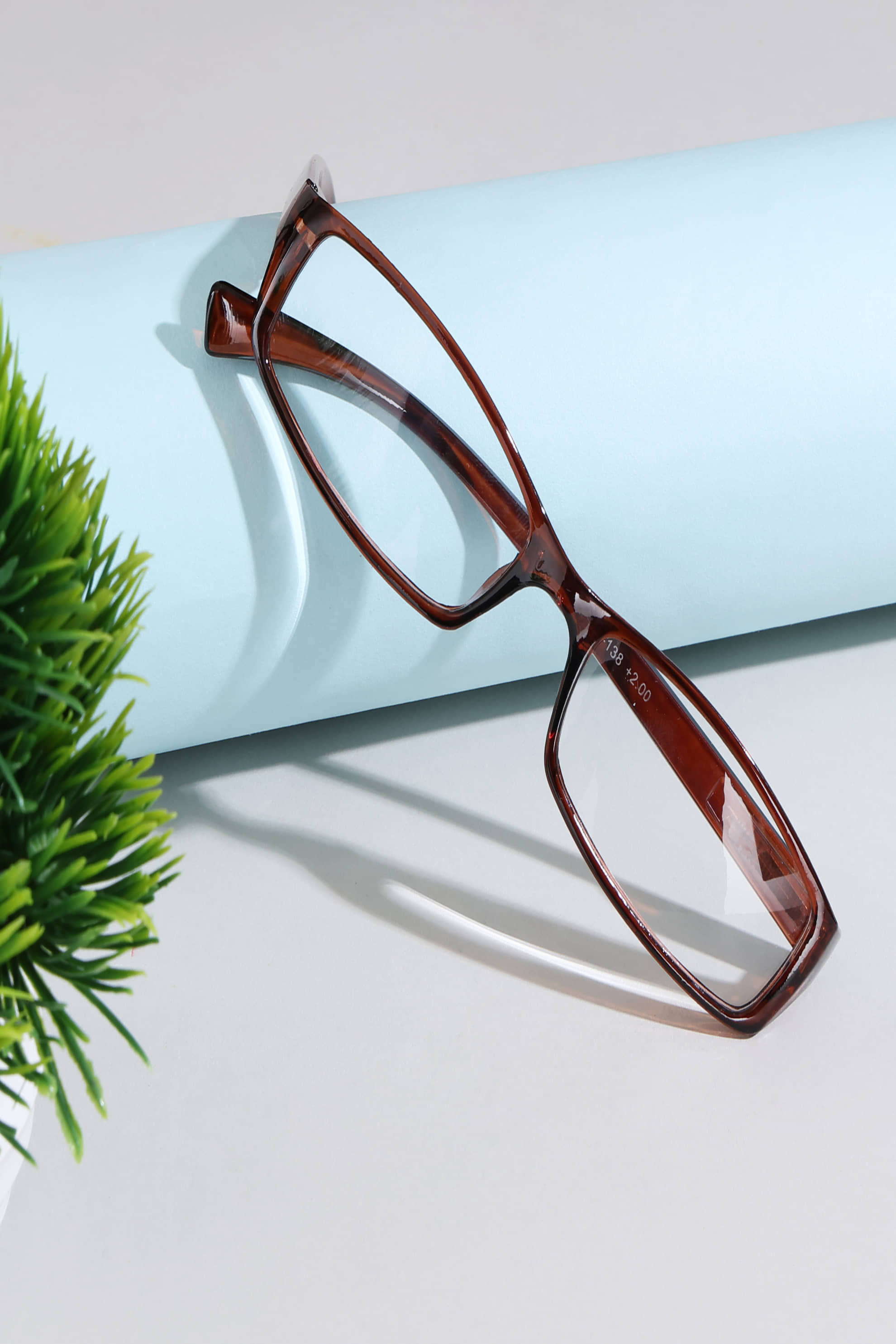 Hexxa Rectangle Full Rim Reading Glasses