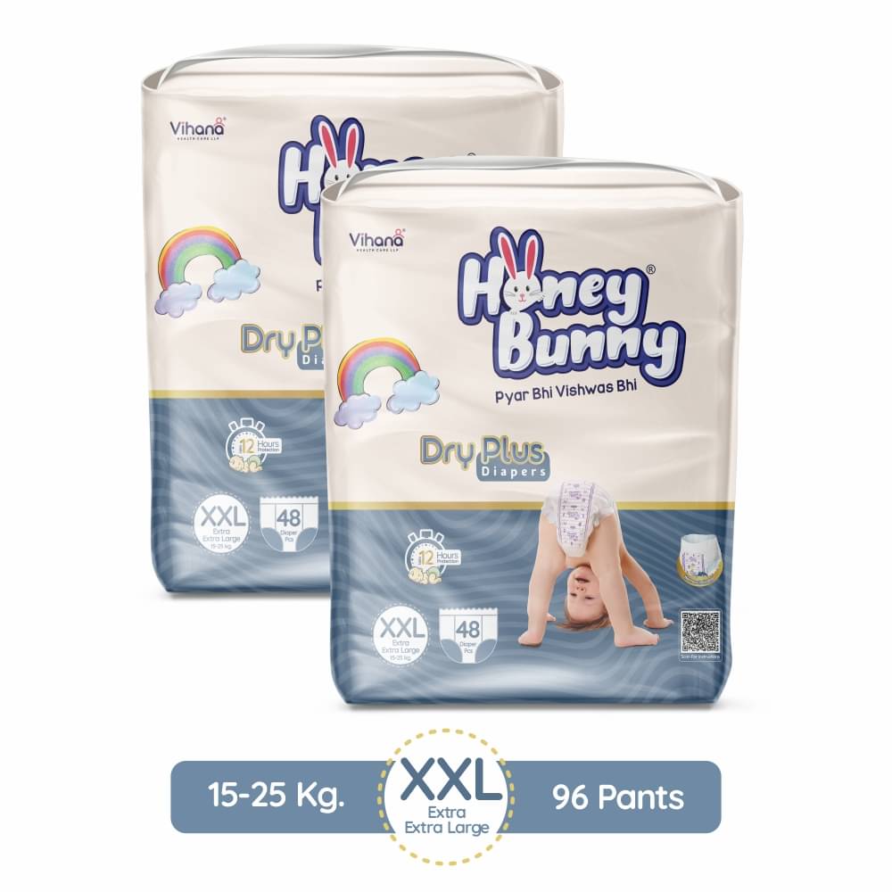 Honey Bunny XXL Diaper Pants ( Pack of 2 )     			Honey Bunny XXL Diaper Pants ( Pack of 2 )