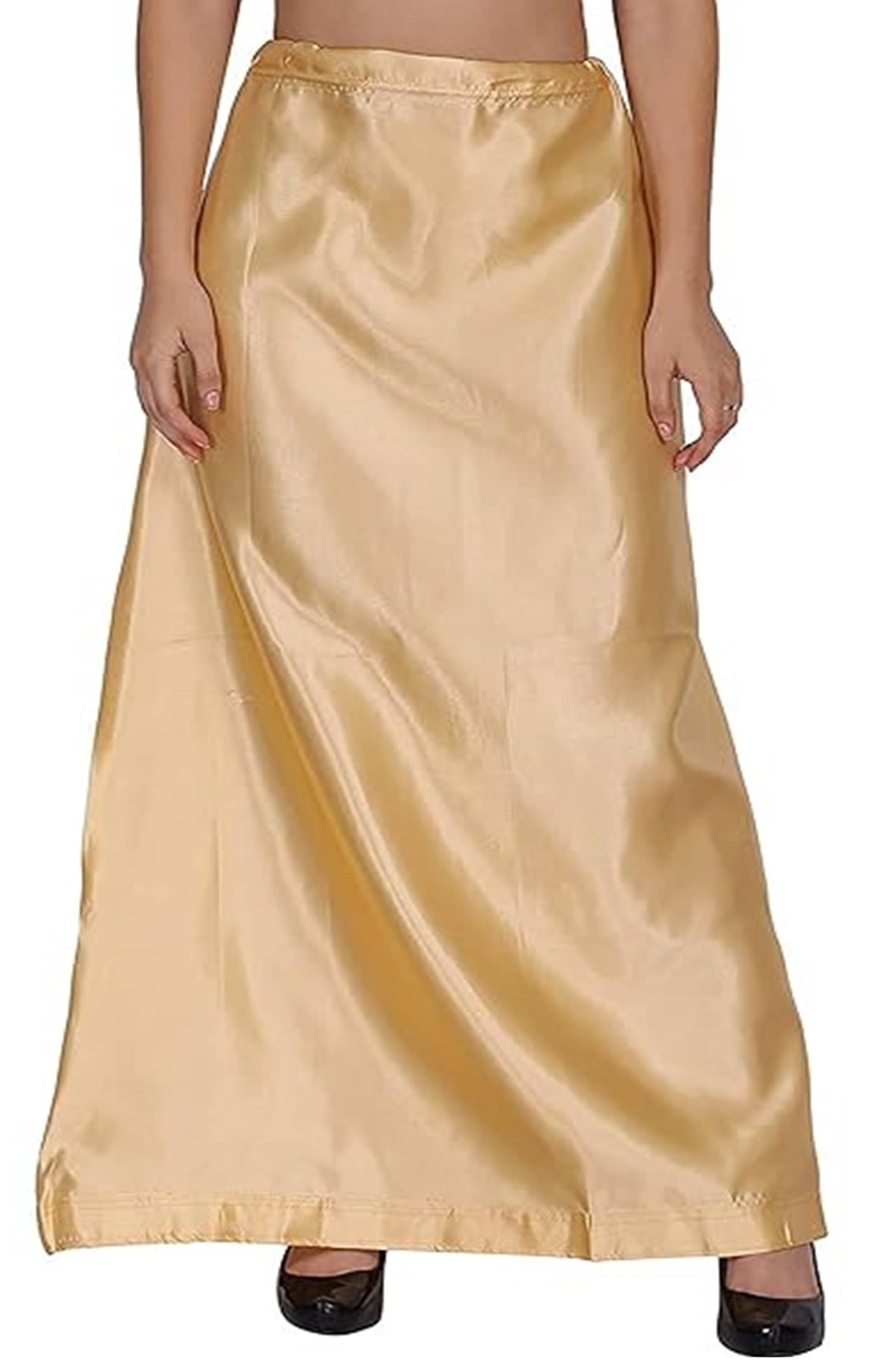     			JTG enterprises Gold Satin Petticoat - Single