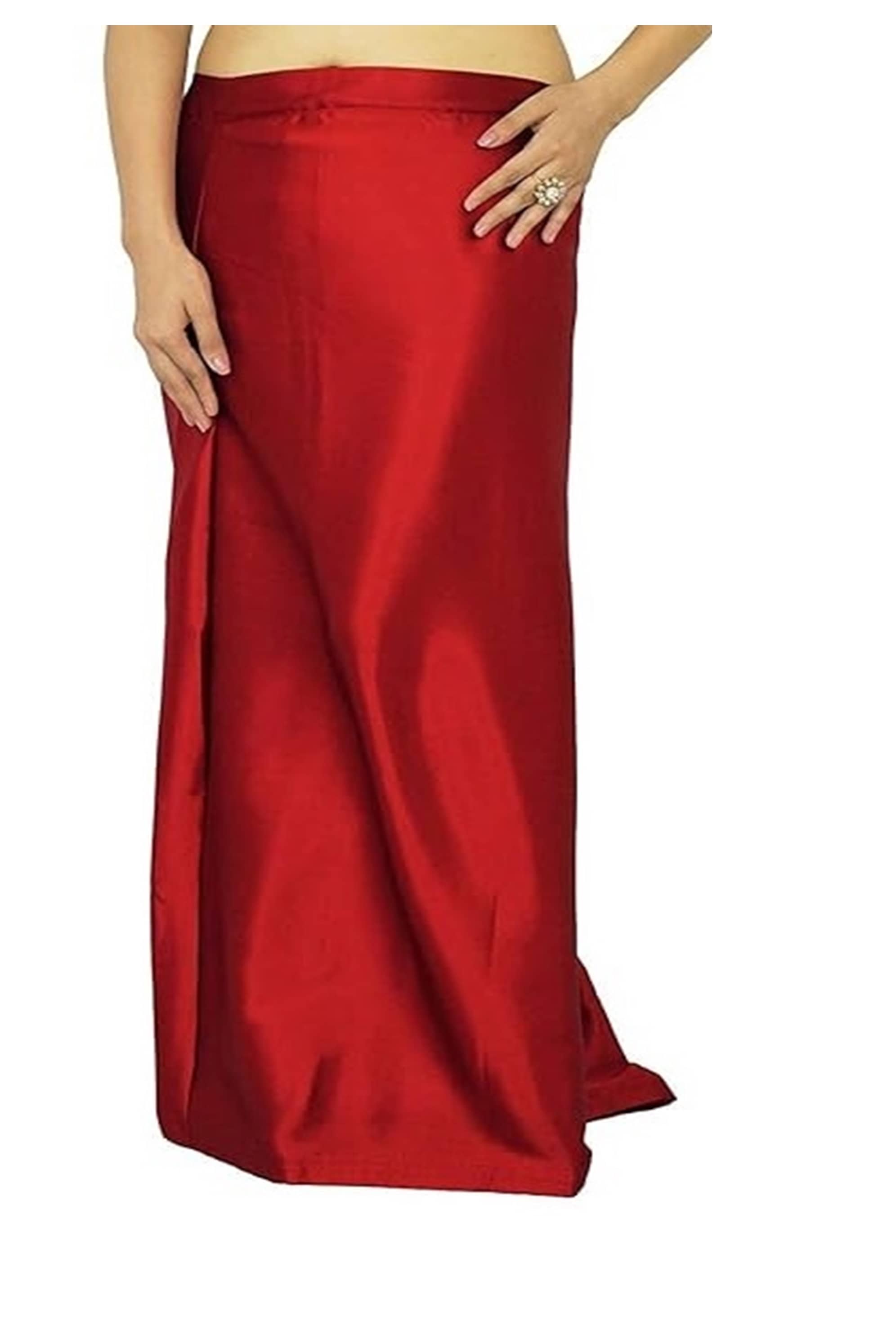 JTG enterprises Red Satin Petticoat - Single