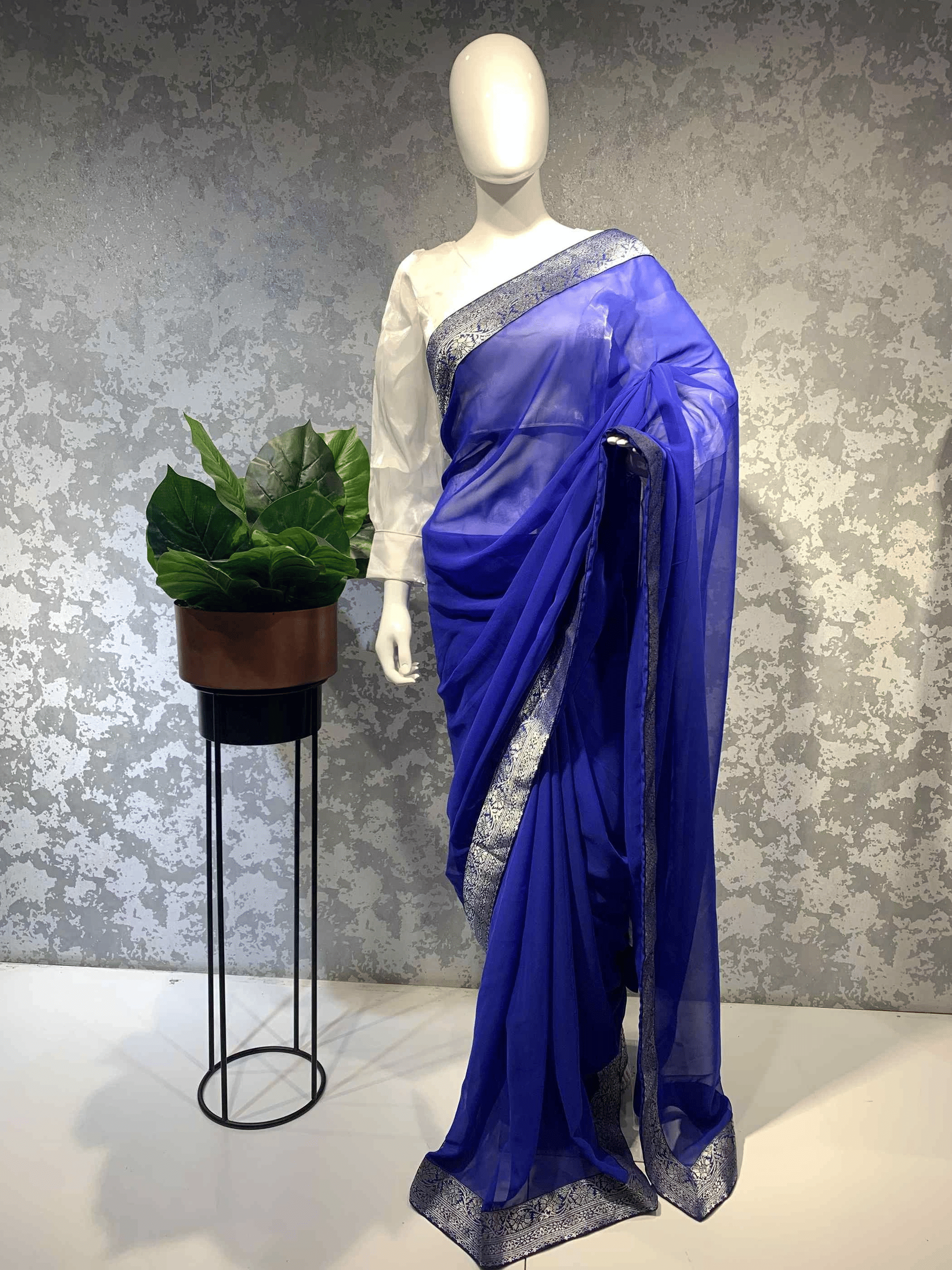 JULEE Banarasi Silk Woven Saree With Unstitched Blouse Piece ( Blue ) JULEE Banarasi Silk Woven Saree With Unstitched Blouse Piece ( Blue )