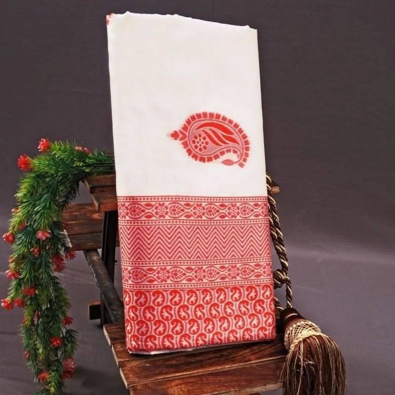     			JULEE Cotton Woven Saree With Unstitched Blouse Piece ( Multicolor )