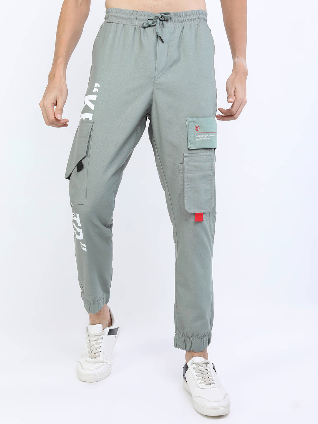 Ketch Regular Flat Men's Joggers - Grey ( Pack of 1 ) - Trousers | Buy online on ZillyBuy