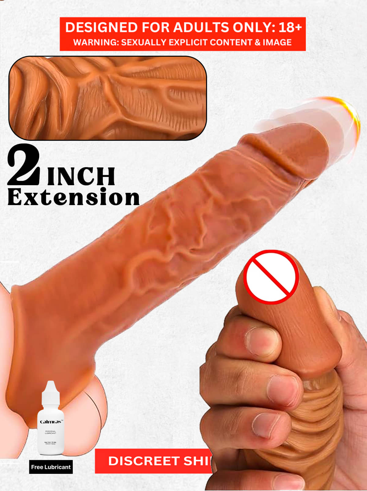 Naughty Night Toys - Silicone Open Ended Non Vibrating Penis Sleeve