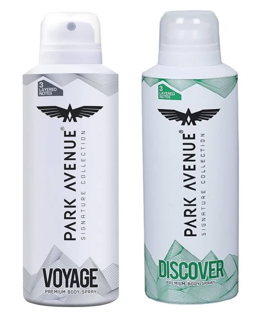 Park Avenue Voyage Signature,Discover , 150 ml each Deodorant Spray for Men,Women,Unisex 300 ml ( Pack of 2 )