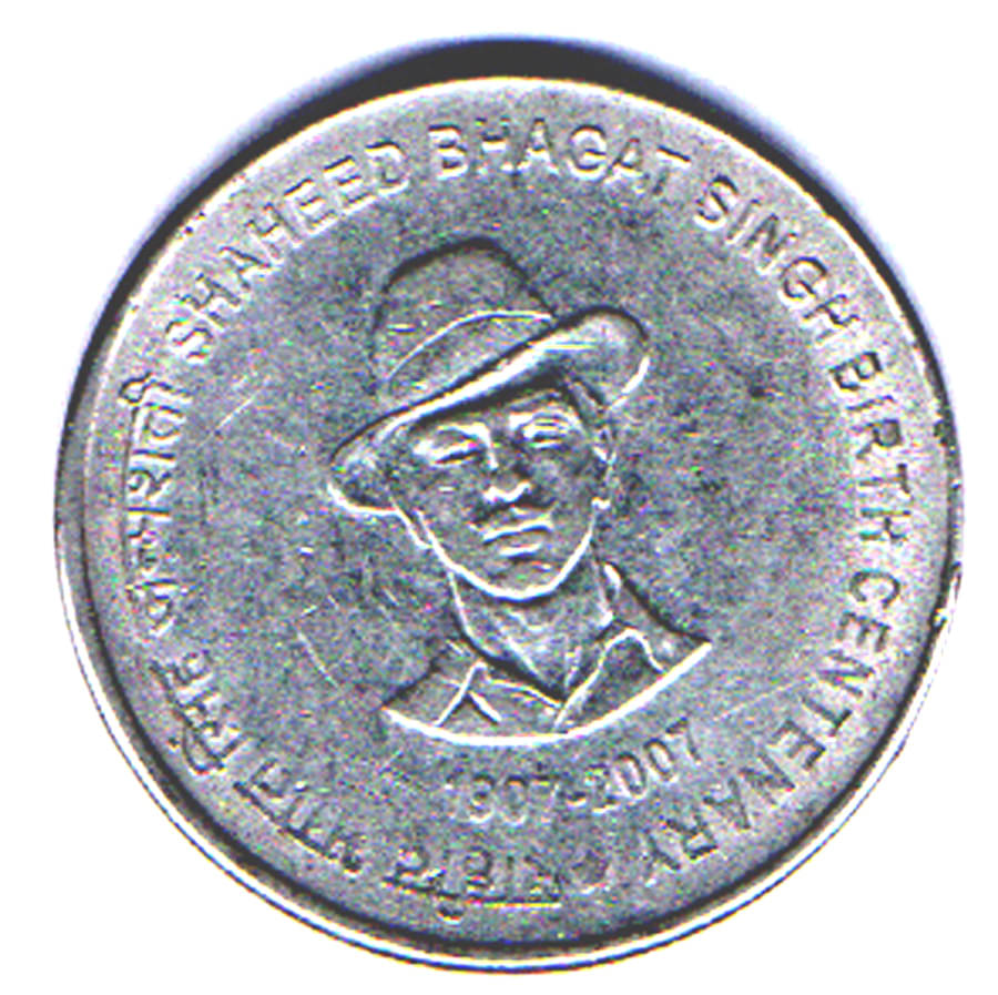 RAJACOINS- 5 / FIVE RS / RUPEE /RUPEES VERY RARE STEEL USED SHAHEED BHAGAT SINGH BIRTH CENTENARY (1 PCS) COMMEMORATIVE COLLECTIBLE- USED GOOD GONDITION RAJACOINS- 5 / FIVE RS / RUPEE /RUPEES VERY RARE STEEL USED SHAHEED BHAGAT SINGH BIRTH CENTENARY (1 PCS) COMMEMORATIVE COLLECTIBLE- USED GOOD GONDITION