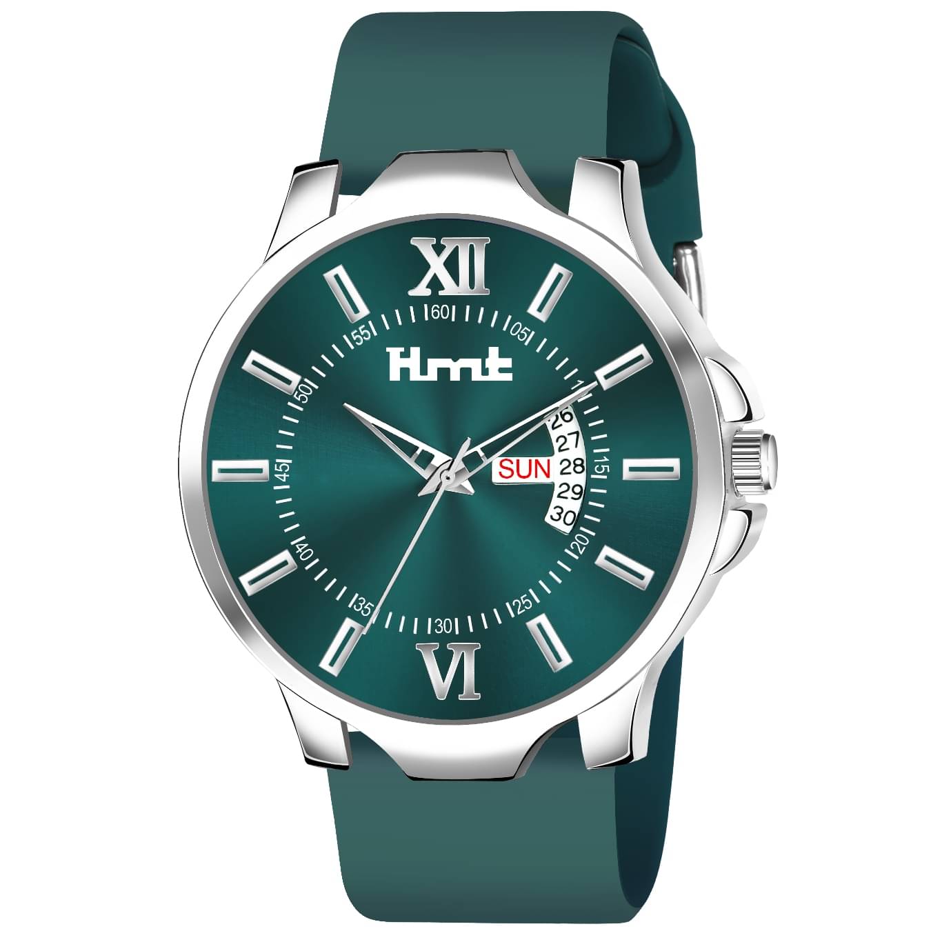     			THMT Green Silicon Analog Men's Watch