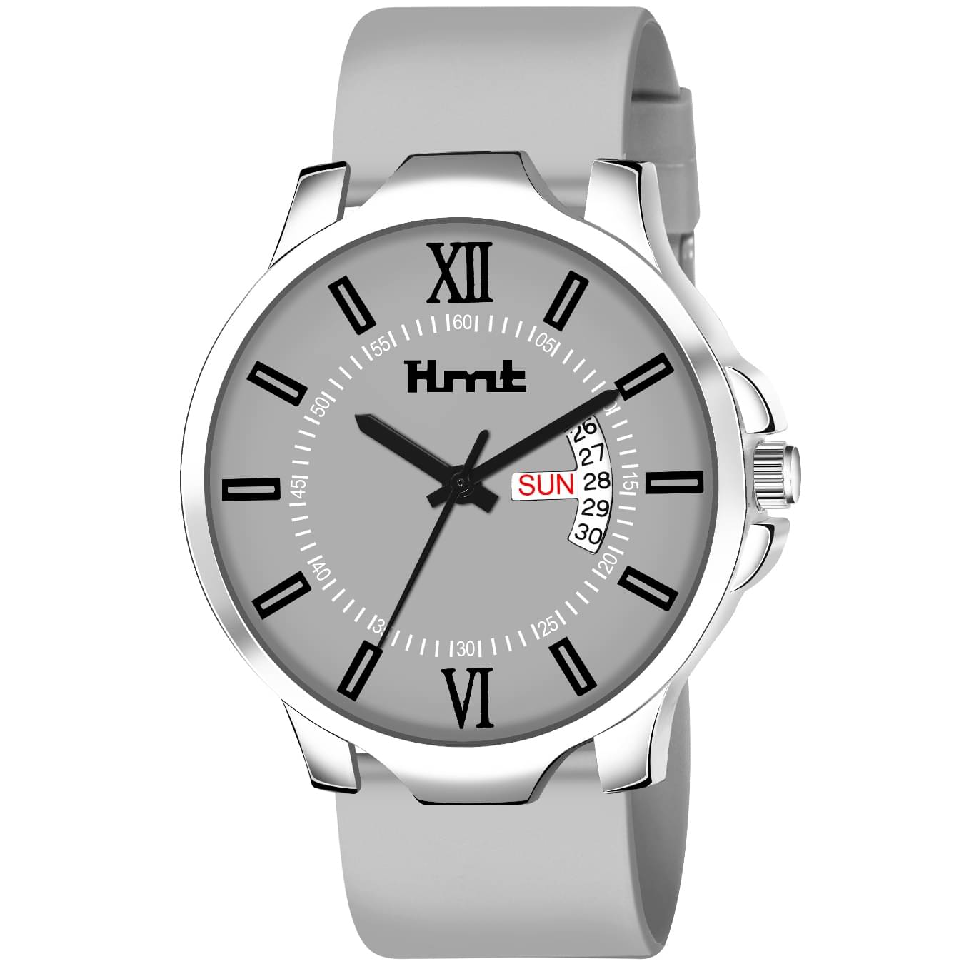     			THMT Light Grey Silicon Analog Men's Watch