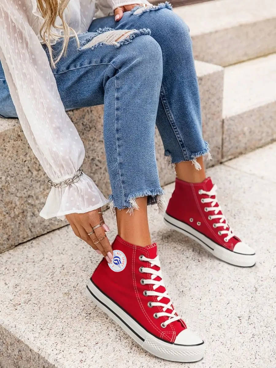     			Trenduty Red Women's Sneakers
