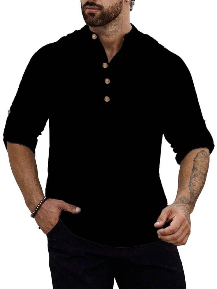 UNI VIBE Maroon Cotton Men's Shirt Style Kurta ( Pack of 1 ) - Kurtas & Kurta Sets | Buy online on ZillyBuy