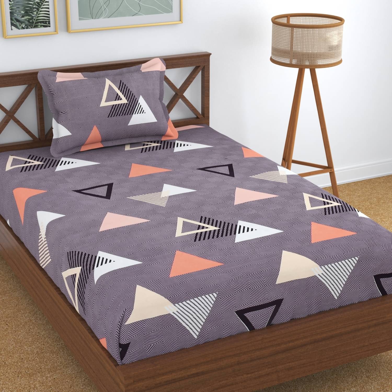 UrbanArts Microfiber 1 Single Bedsheet with 1 Pillow Cover ( Wine ) UrbanArts Microfiber 1 Single Bedsheet with 1 Pillow Cover ( Wine )