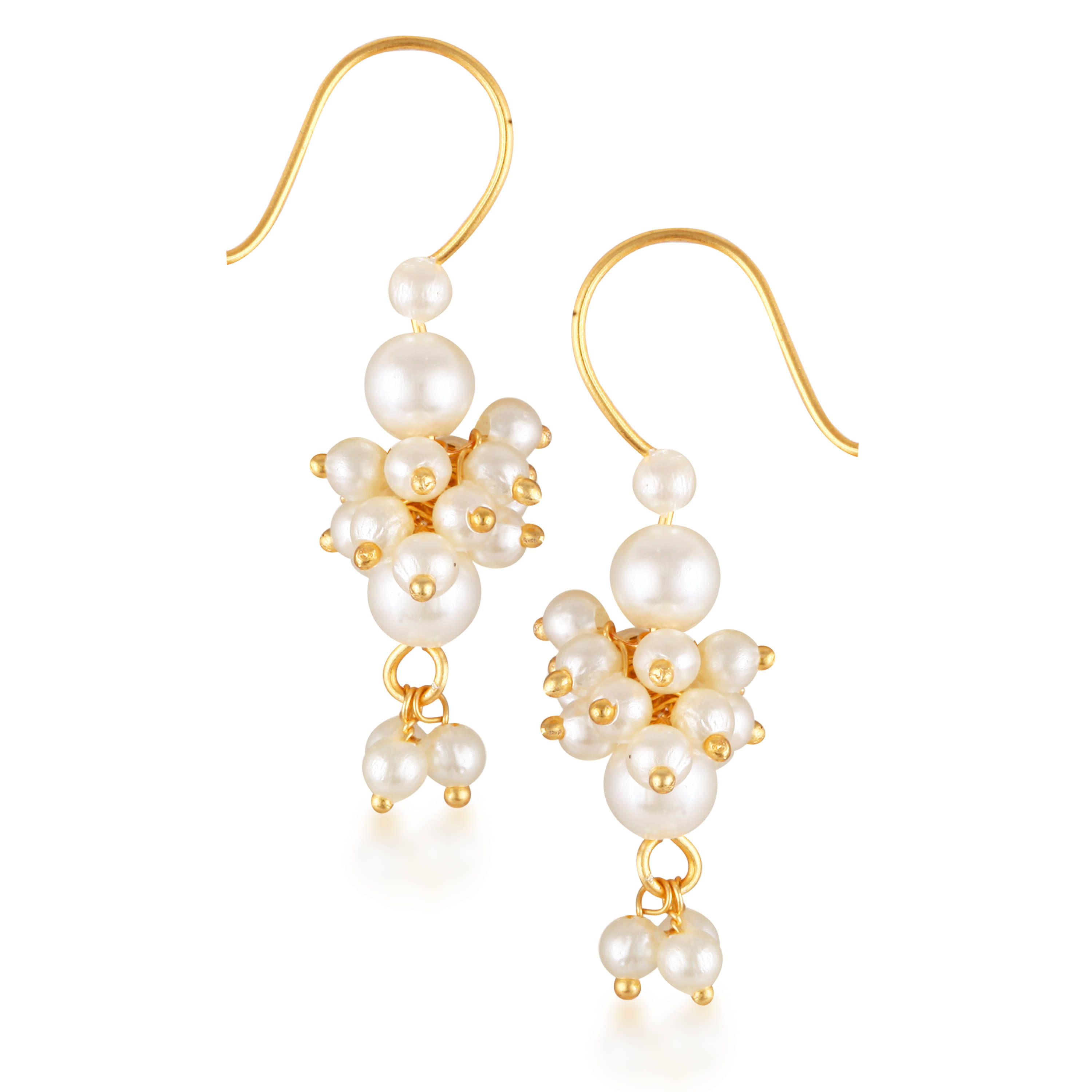     			VIVASTRI White EarCuff Earrings ( Pack of 1 )