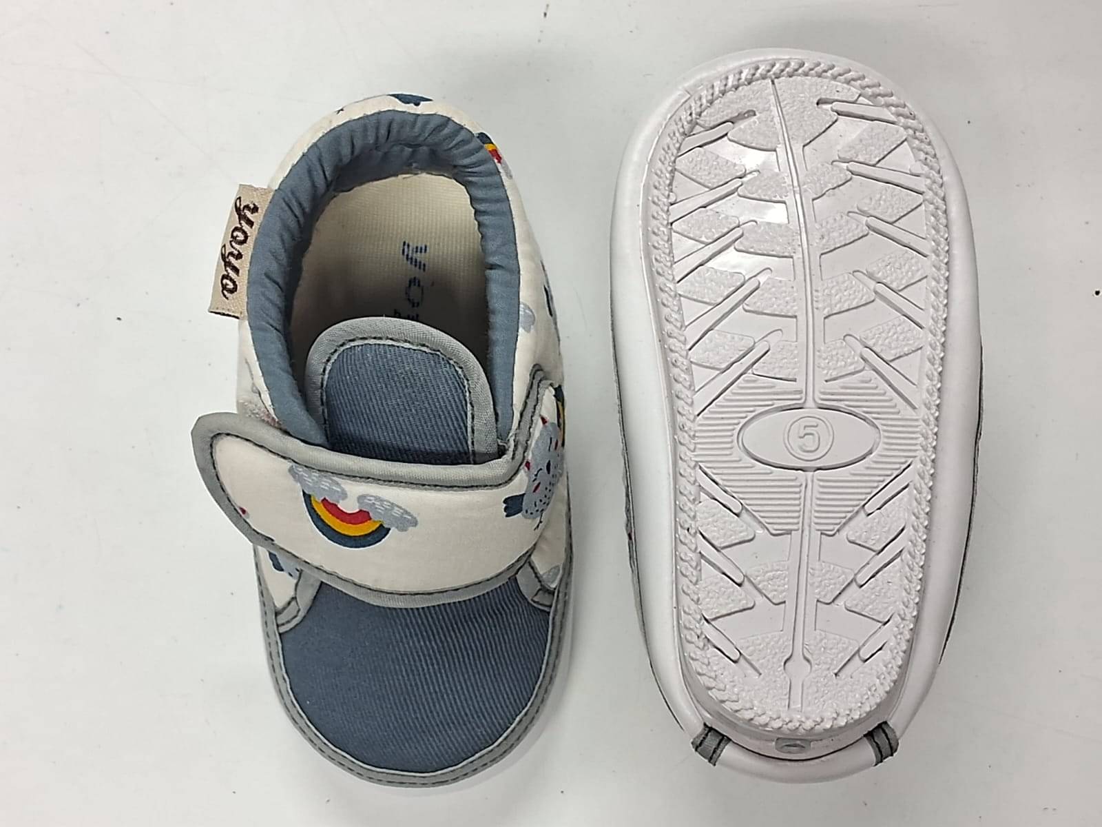    			YOYO - Light Grey Booties For Baby Boy & Baby Girl 6-9 Months ( Pack of 1 )